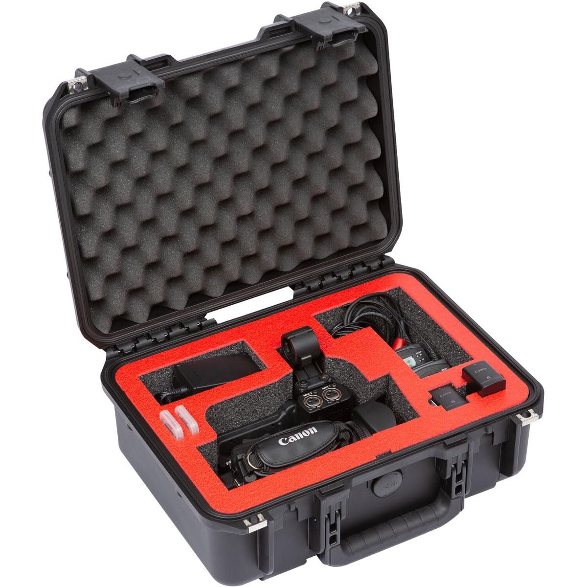 SKB iSeries 1510-6 Injection Molded Waterproof Case with Custom-Cut Foam for Canon XA11/15/40/45 & Accessories