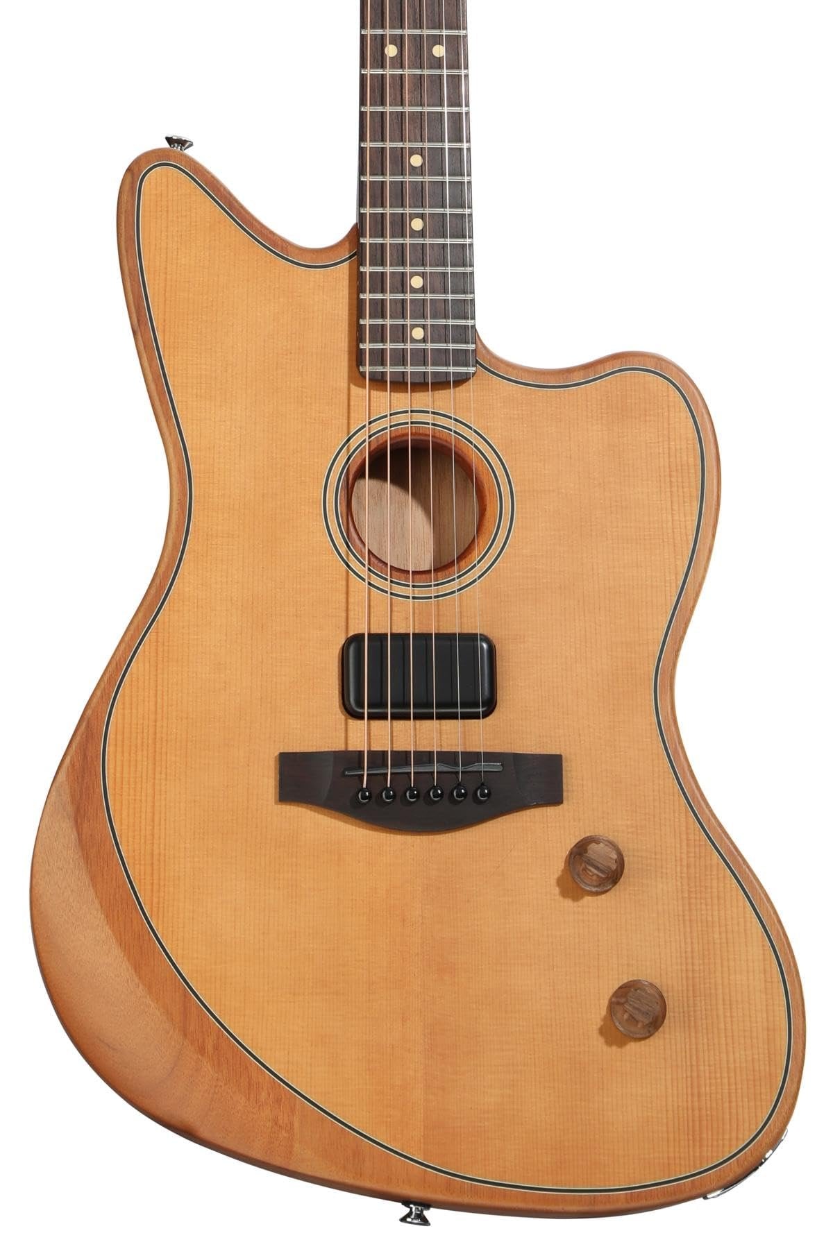 Fender Acoustasonic Standard Jazzmaster Acoustic-electric Guitar - Aged Natural