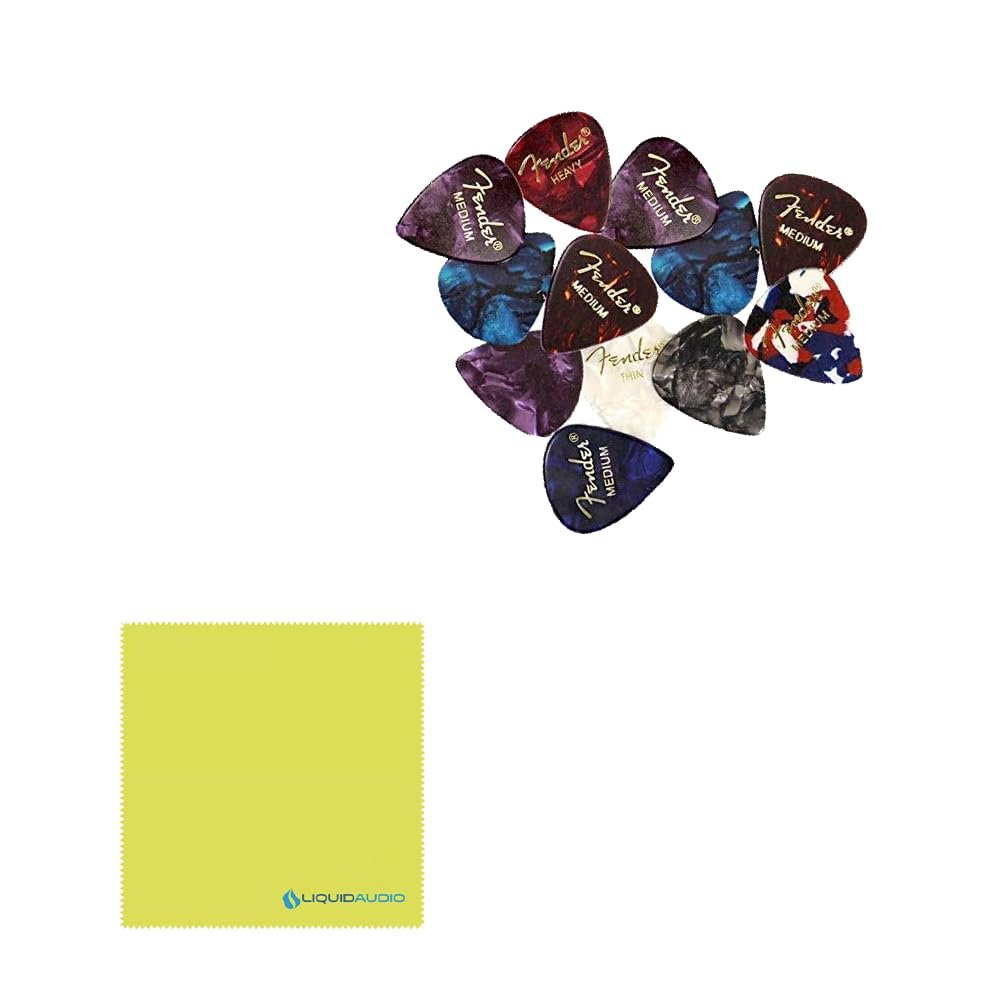 LR Baggs para DI Acoustic Guitar Preamp – Gold Bundle with 12 Guitar Picks & Polishing Cloth – 5-Band EQ, Notch Filter, DI Out, Phase Inversion, FX Loop, 50th Anniversary Edition