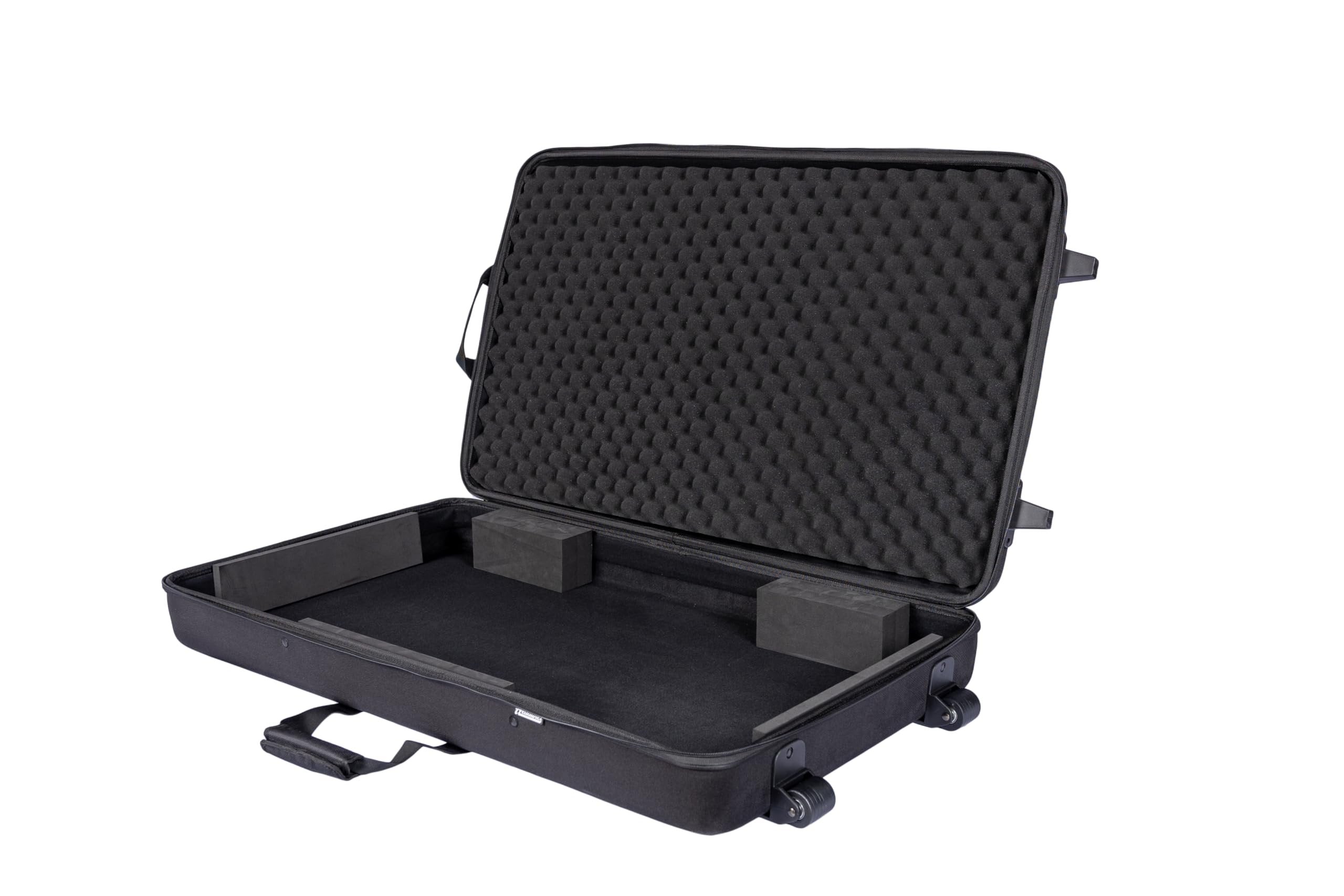 Headliner Lightweight Molded EVA Hardshell Pro-Fit™ Case with Wheels Compatible with AlphaTheta XDJ-AZ All-In-One DJ System