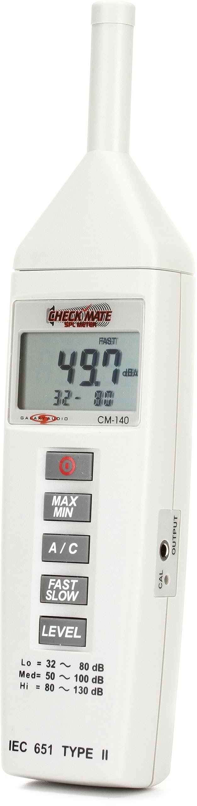 Galaxy Audio CM140 Checkmate Microphone Preamp SPL Meter