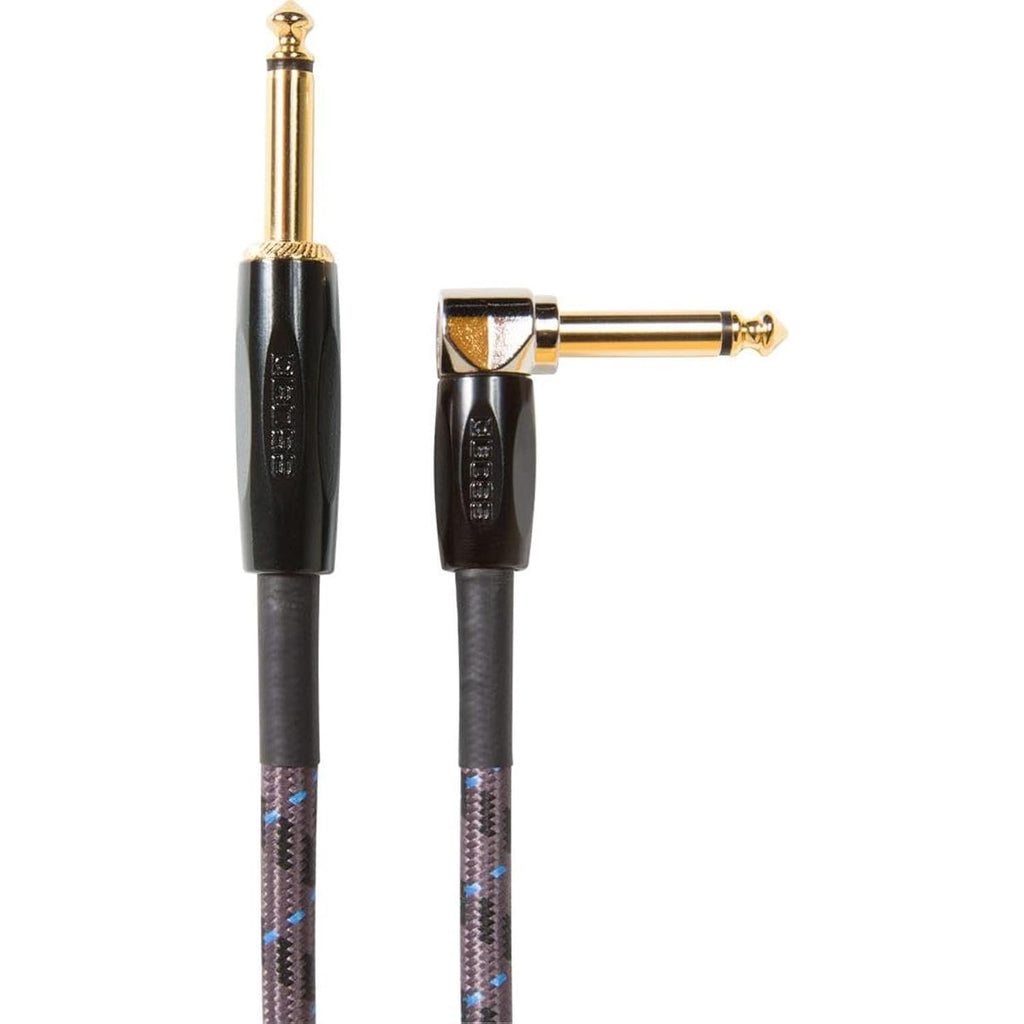 BOSS 15-Feet (4.5m) Instrument Cable, Straight/Angle ¼” Jack (BIC-15A)