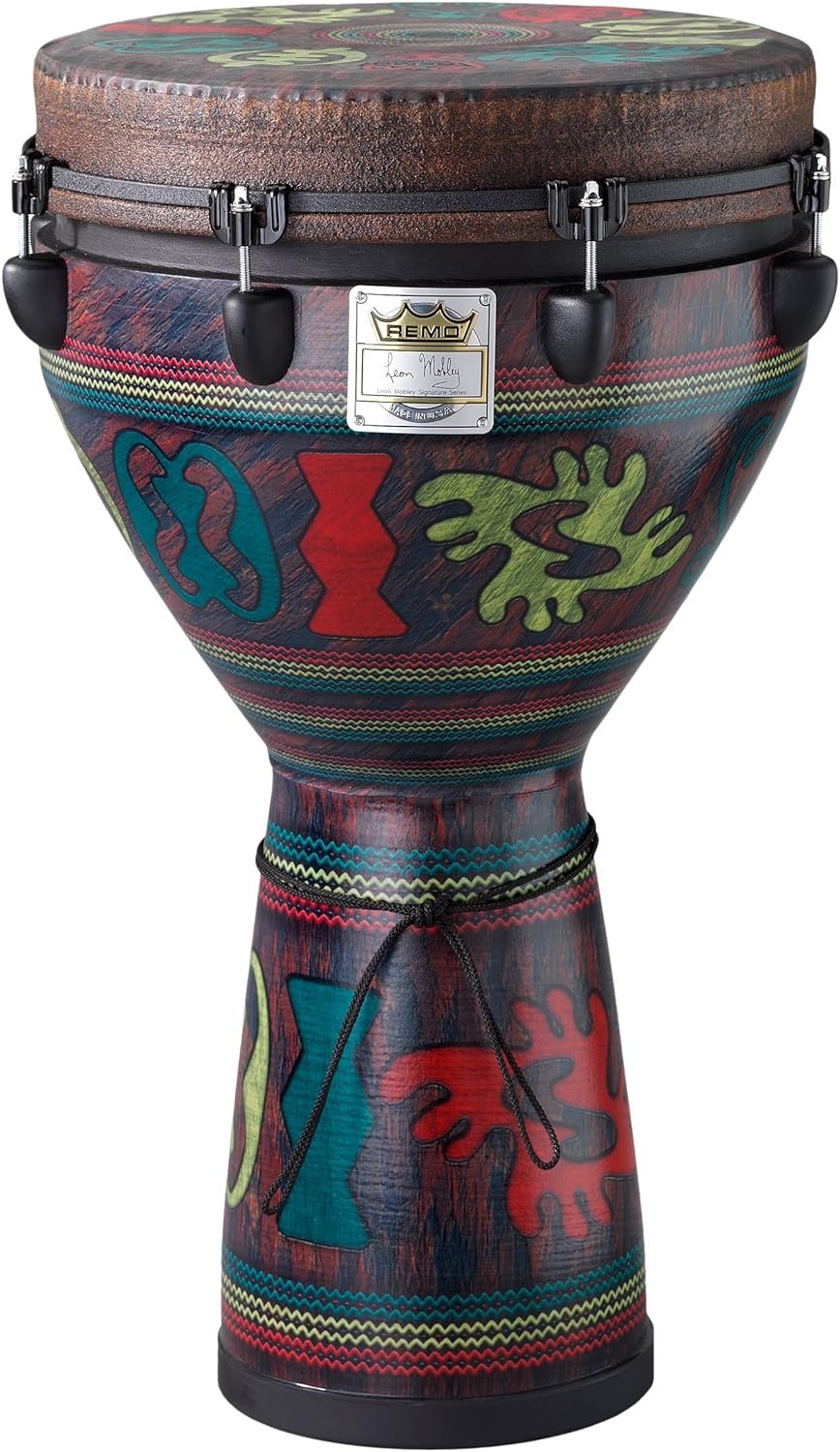 Remo DJ-0014-24 Mondo Djembe Drum - Adinkra, 14"