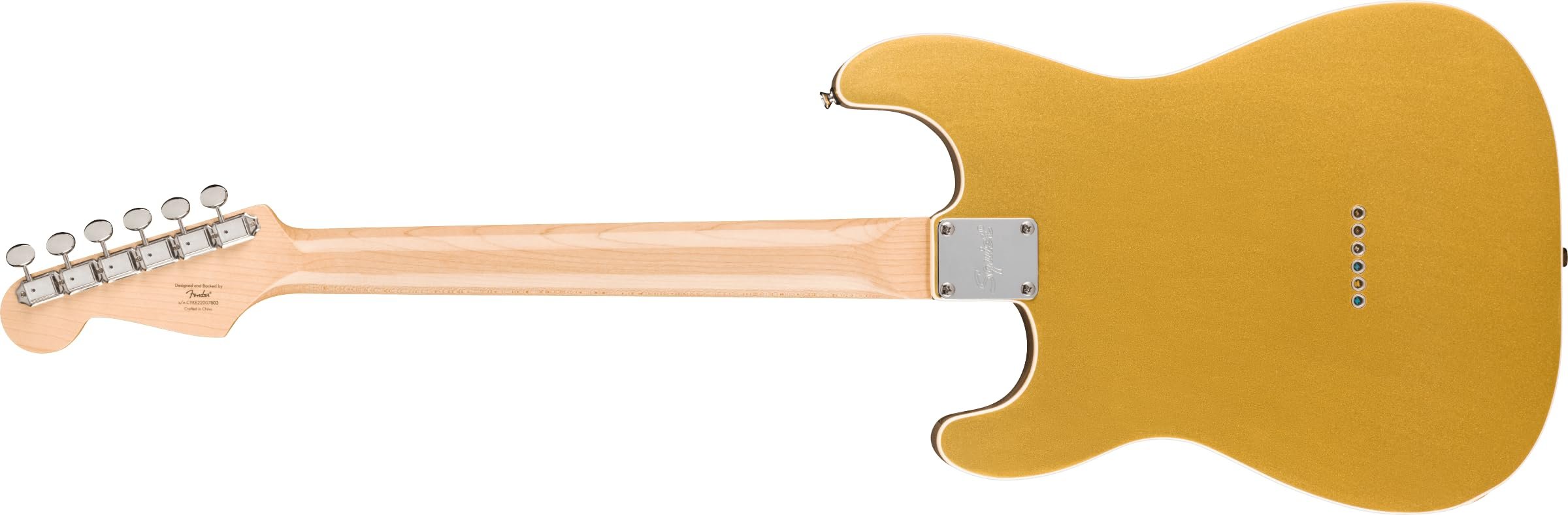 Fender Paranormal Custom Nashville Stratocaster, Laurel Fingerboard, Parchment Pickguard, Aztec Gold