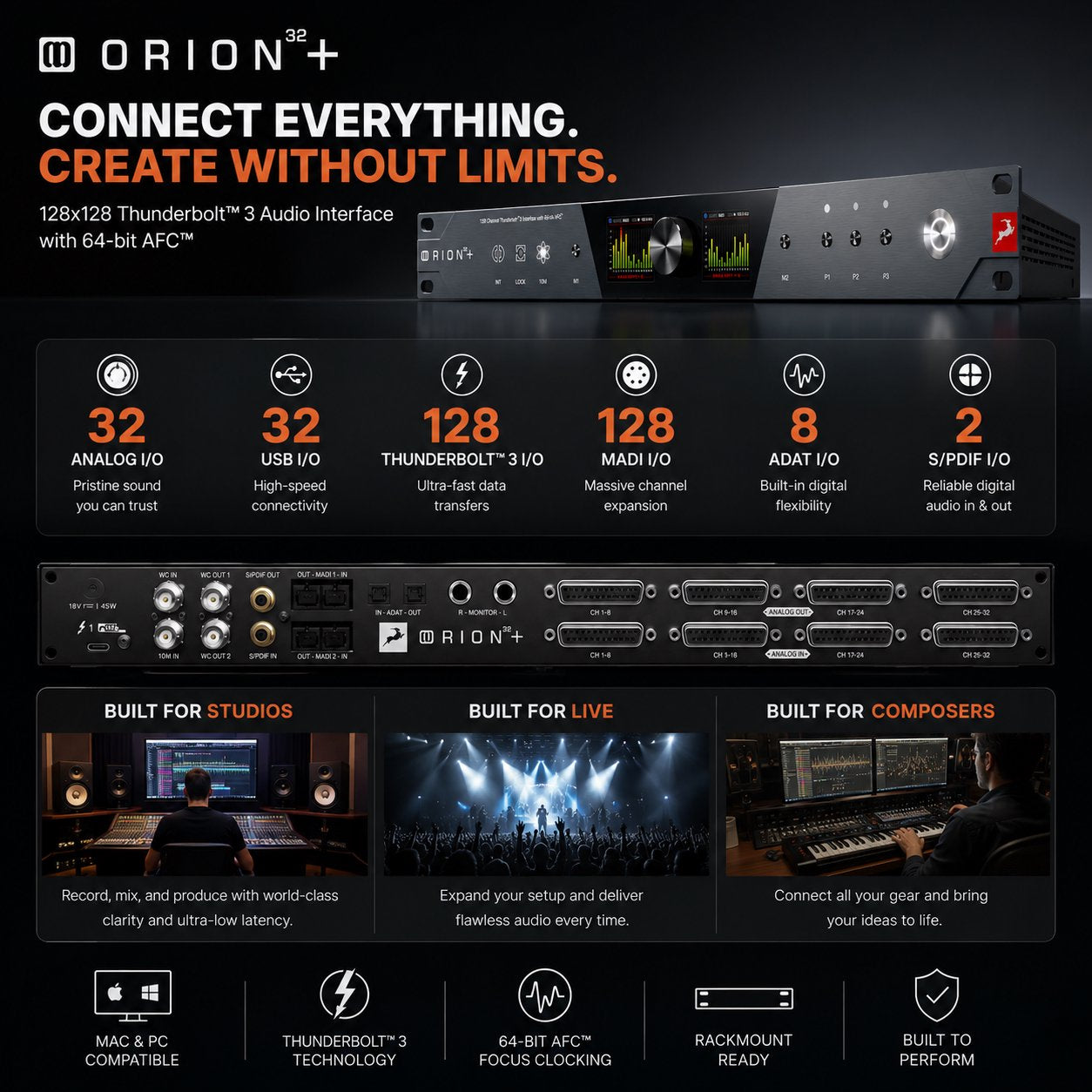 Antelope Audio - Orion 32+ Gen 4 | Thunderbolt Audio Interface