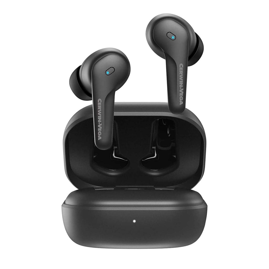 Cerwin-Vega Wireless Earbuds - Eb1 - Bluetooth Ear Buds Sound Active Noise Cancellation, Best Earbuds for Gaming, Workout, Running, Sports