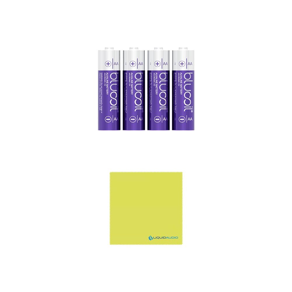 Sennheiser SK XSW Wireless Bodypack Transmitter – A Range Bundle with 4X Blucoil AA Batteries & Polishing Cloth – Rugged Design, Secure Transmission, and Extended Battery Life, (SK-XSW-A),Black