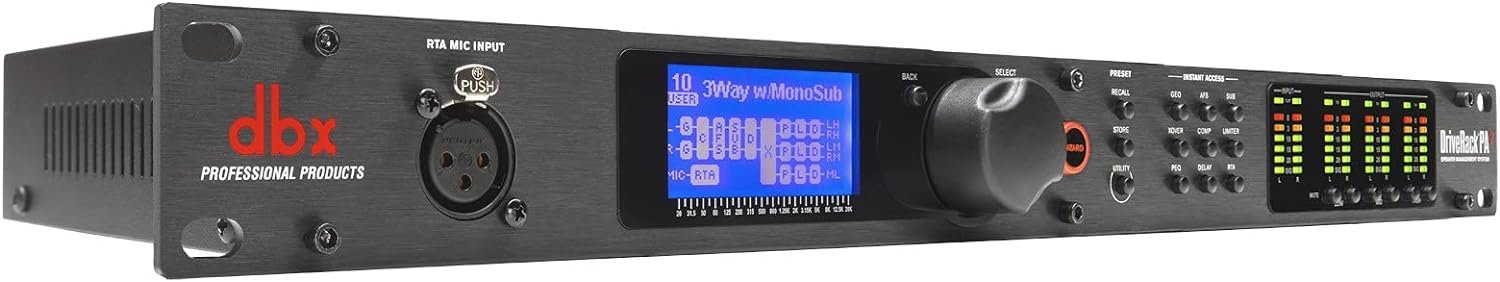 dbx DriveRack PA2 2x6 PA Management Processor with Display and USB