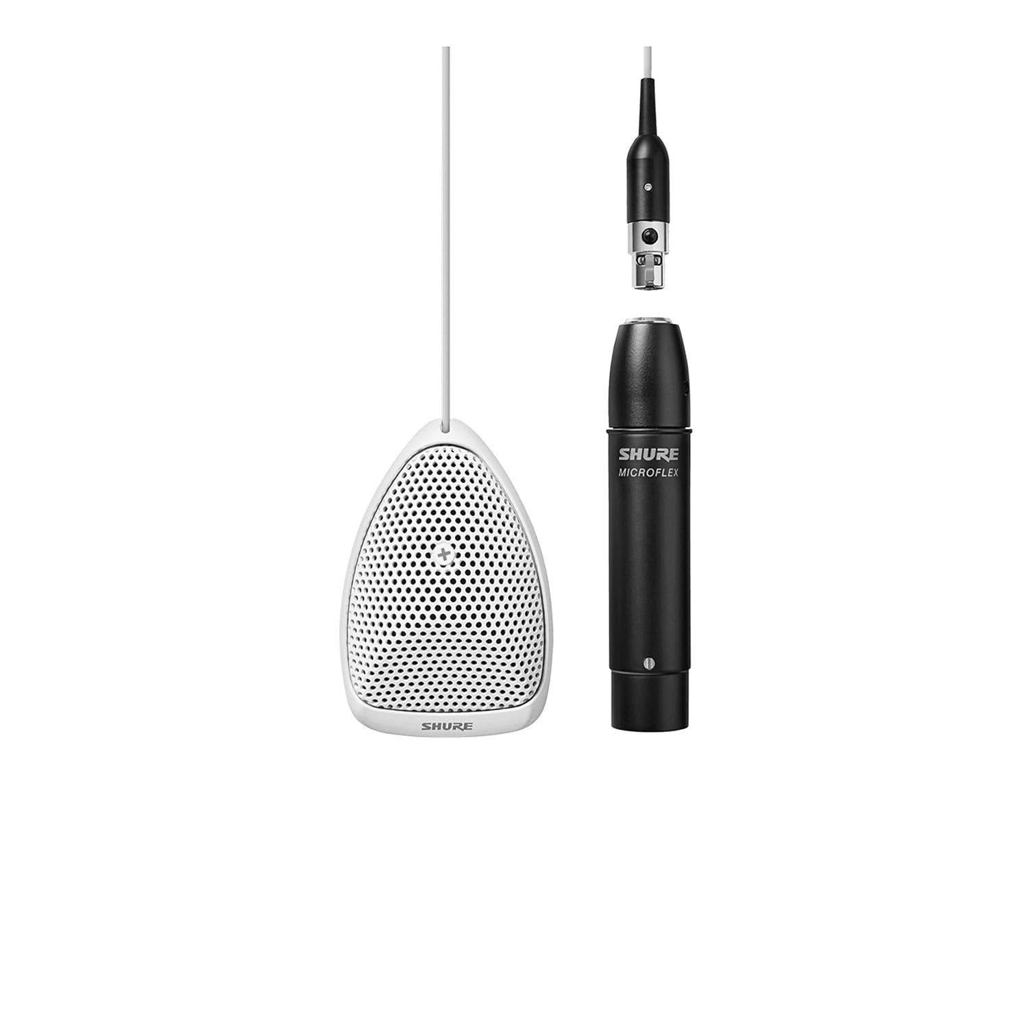 Shure MX391W/O Omnidirectional Boundary Microphone, White