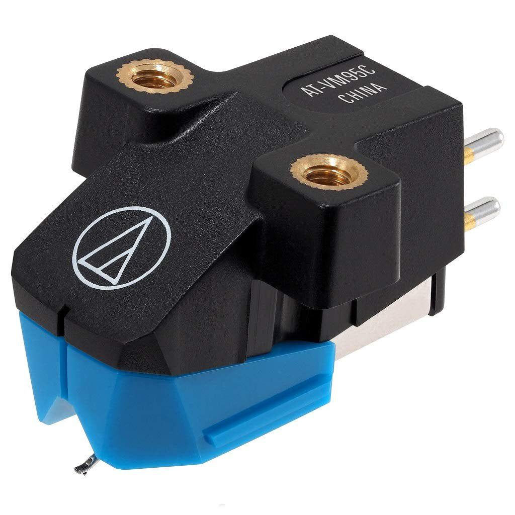 Audio-Technica AT-VM95C Dual Moving Magnet Turntable Cartridge Blue