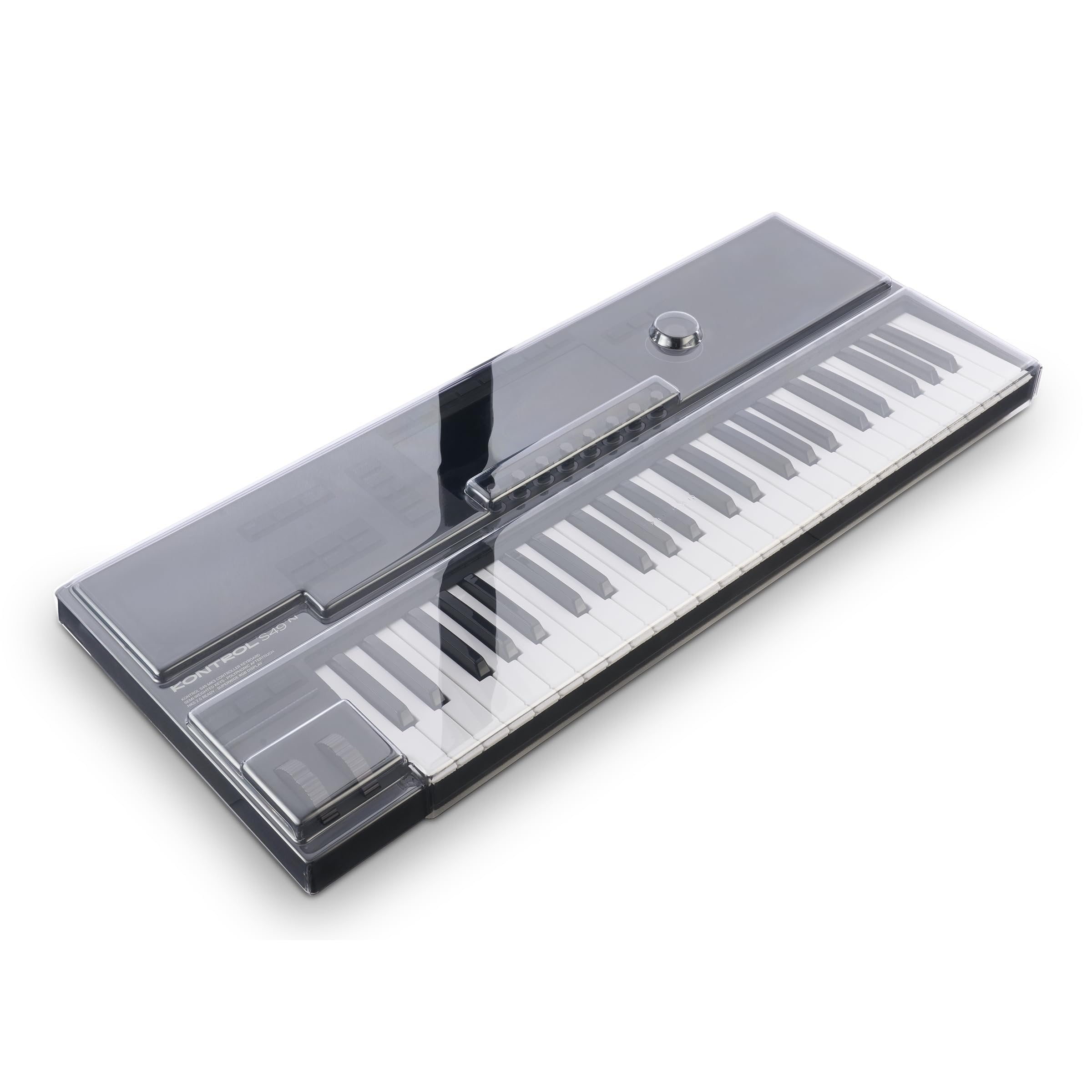 Decksaver Super Strong Polycarbonate Custom Fit Cover Compatible with Native Instruments Kontrol S49 MK3, Dust Cover for Travel and Everyday Protection