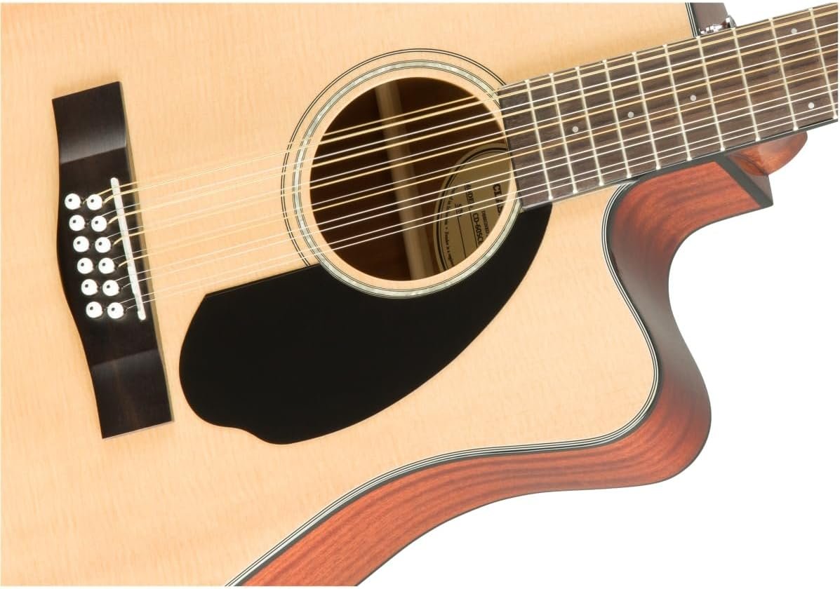 Fender CD-60 Dreadnought Acoustic Guitar V3 with Case, Walnut Fingerboard, Black, 0970110206