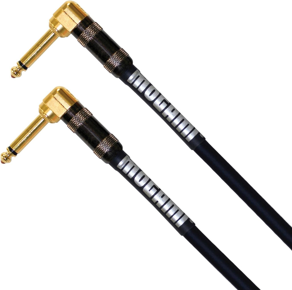 Mogami Platinum Guitar Pedal Effects Instrument Cable with Right-Angle Connectors – Multiple Length