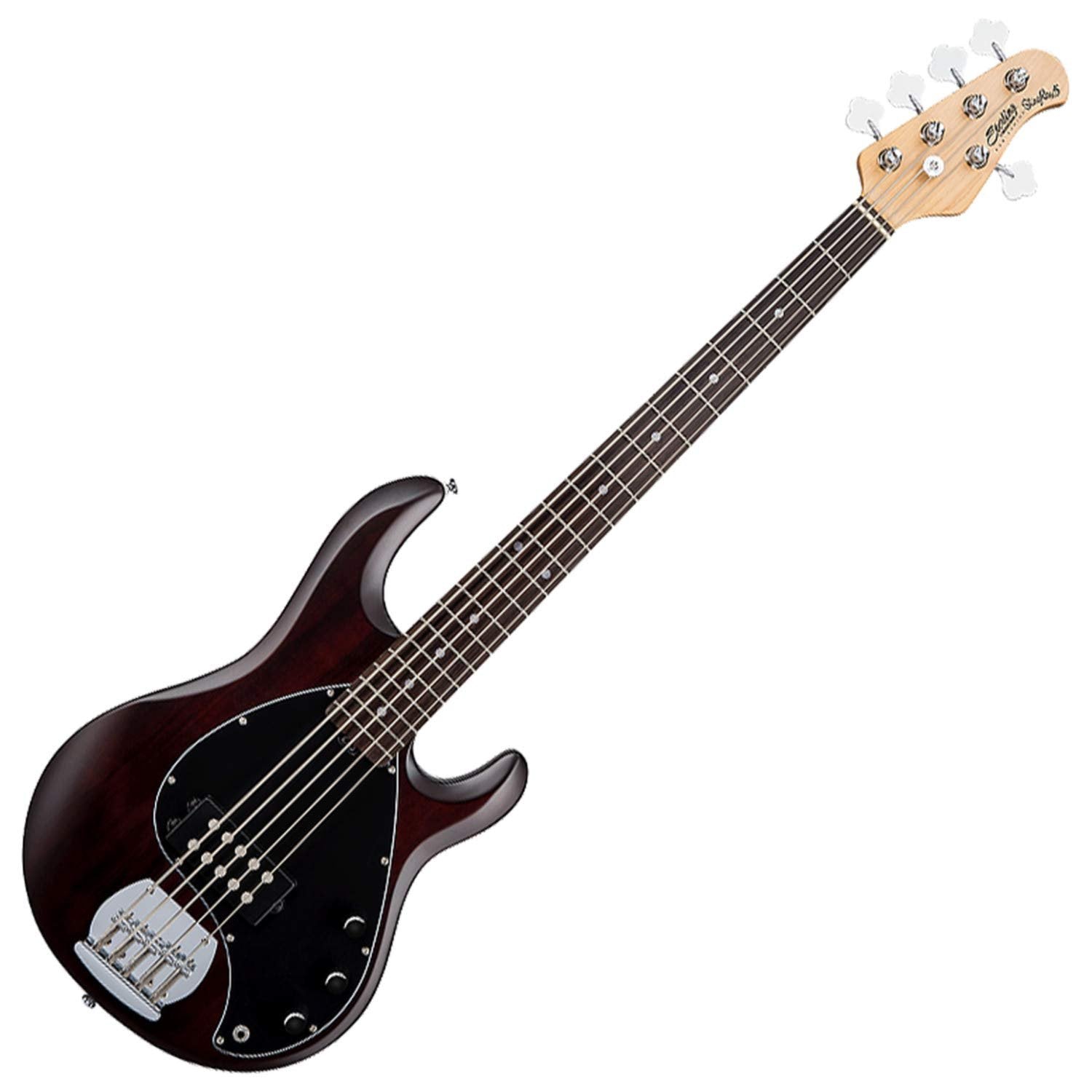 Sterling by Music Man StingRay Ray5 Bass Guitar in Walnut Satin, 5-String