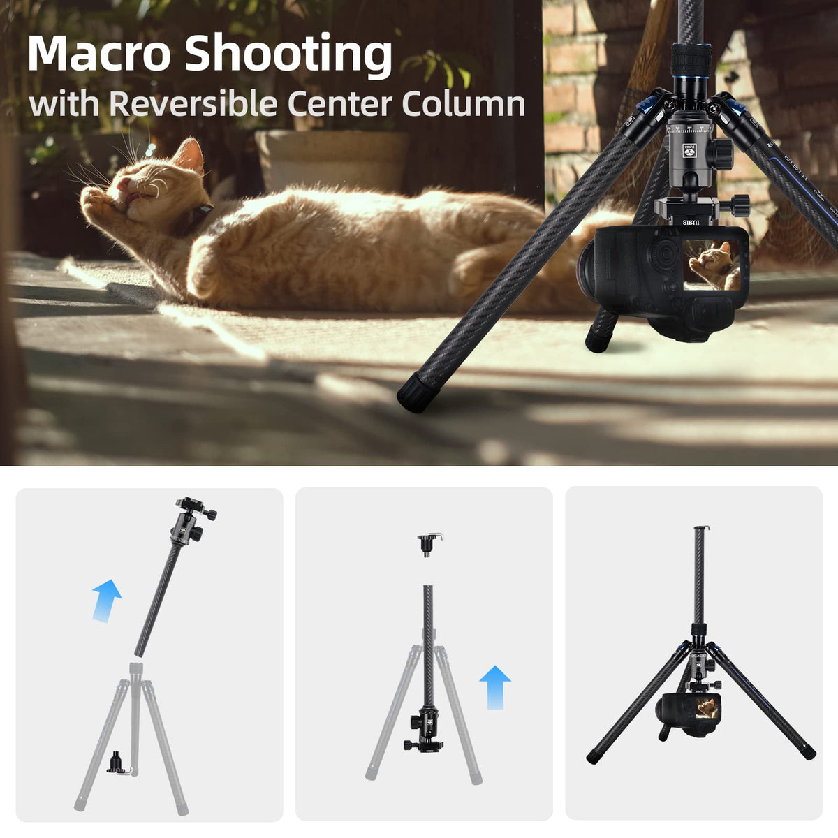 SIRUI AT-125 Carbon Fiber Travel Tripod with Ball Head