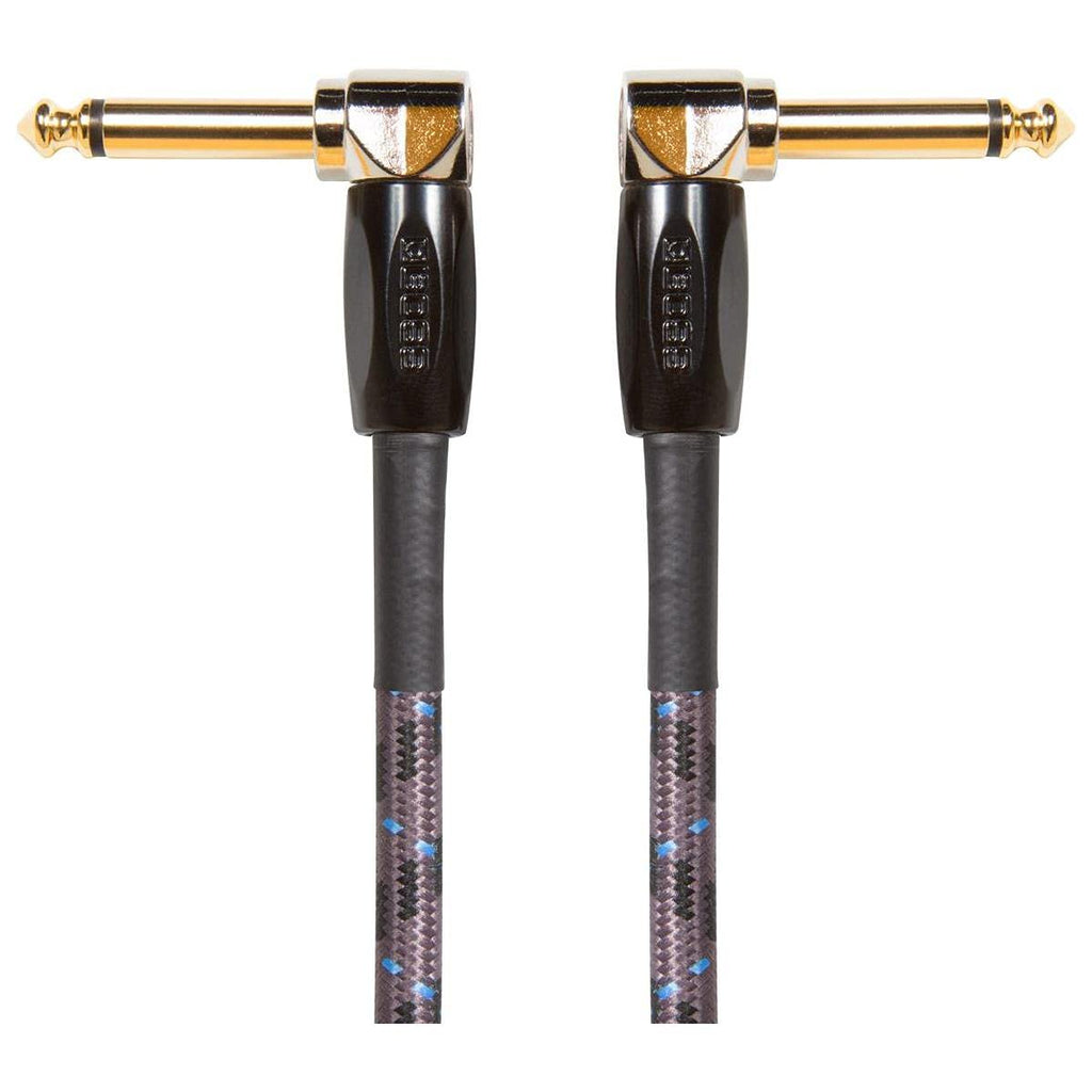 BOSS 3-Feet (1m) Instrument Cable, Angle ¼” Jack (BIC-3AA), 1/4