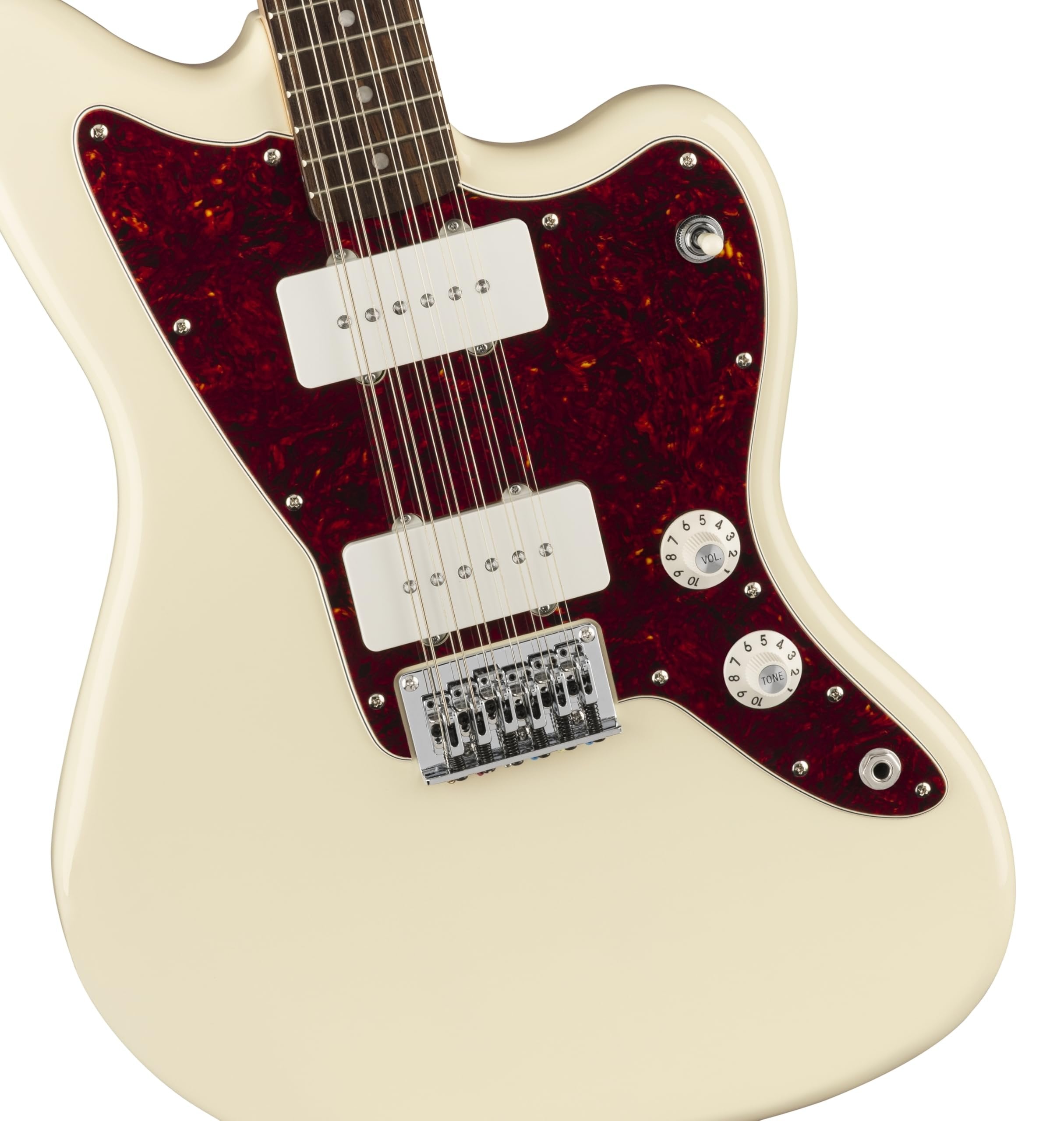 Paranormal Jazzmaster XII, Laurel Fingerboard, Tortoiseshell Pickguard, Olympic White