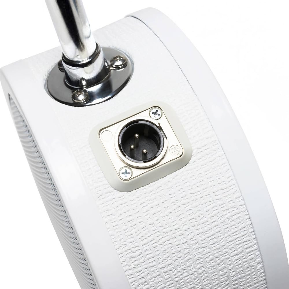 Solomon LoFReQ Sub Microphone Bundle with 10ft Pig Hog Microphone Cable & Polishing Cloth – White, Tolex Kick Drum Mic with Built-in Mount, Bidirectional Pattern & XLR Output