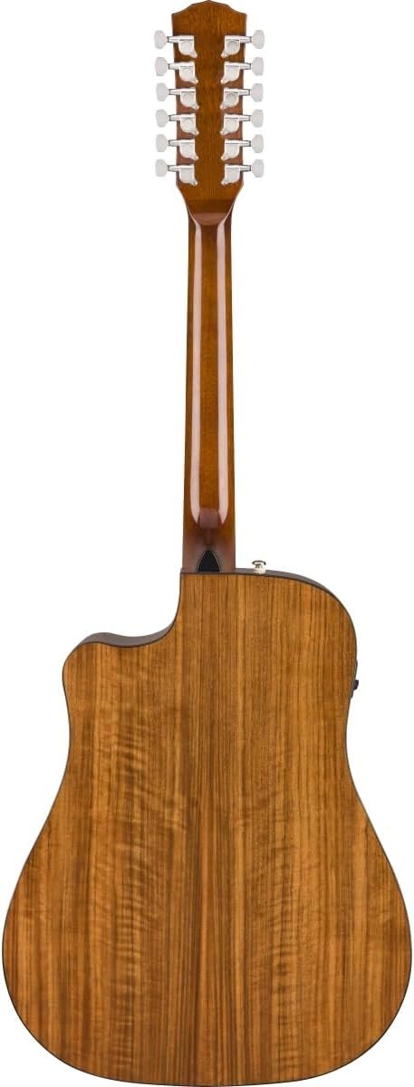 Fender CD-60 Dreadnought Acoustic Guitar V3 with Case, Walnut Fingerboard, Black, 0970110206