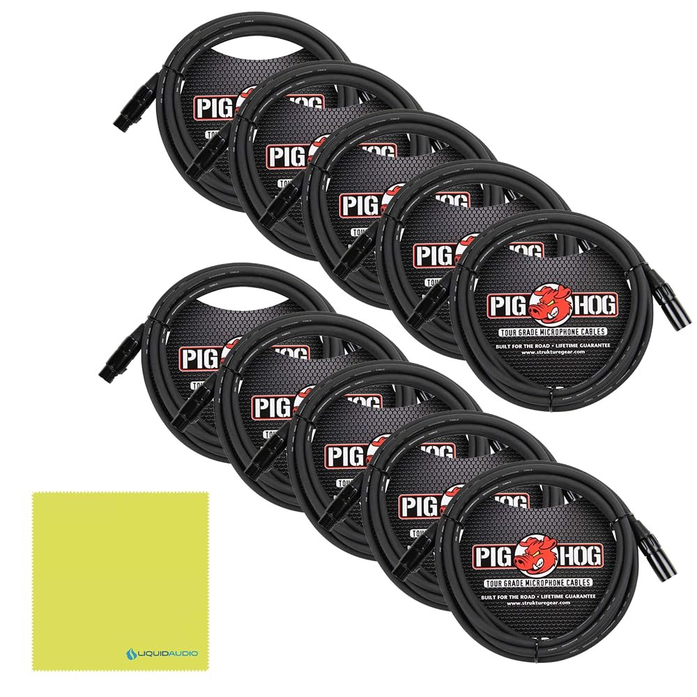 Allen & Heath AR2-2412-BLK 24x12 AudioRack Bundle w/ 10 XLR Cables & Polishing Cloth