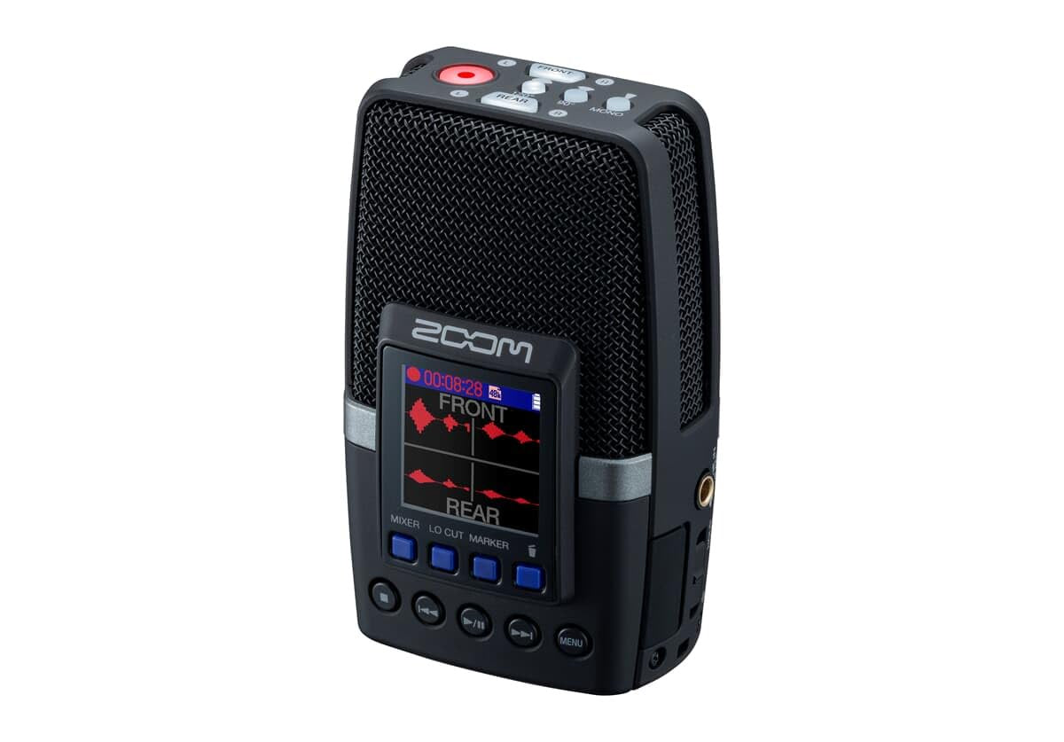 Zoom H2 Essential Handheld Recorder for Musicians, Filmmakers & Podcasters with 3 Built-in Microphones, Mono, Stereo, and Surround Sound Recording, 32-Bit Float, USB Mic