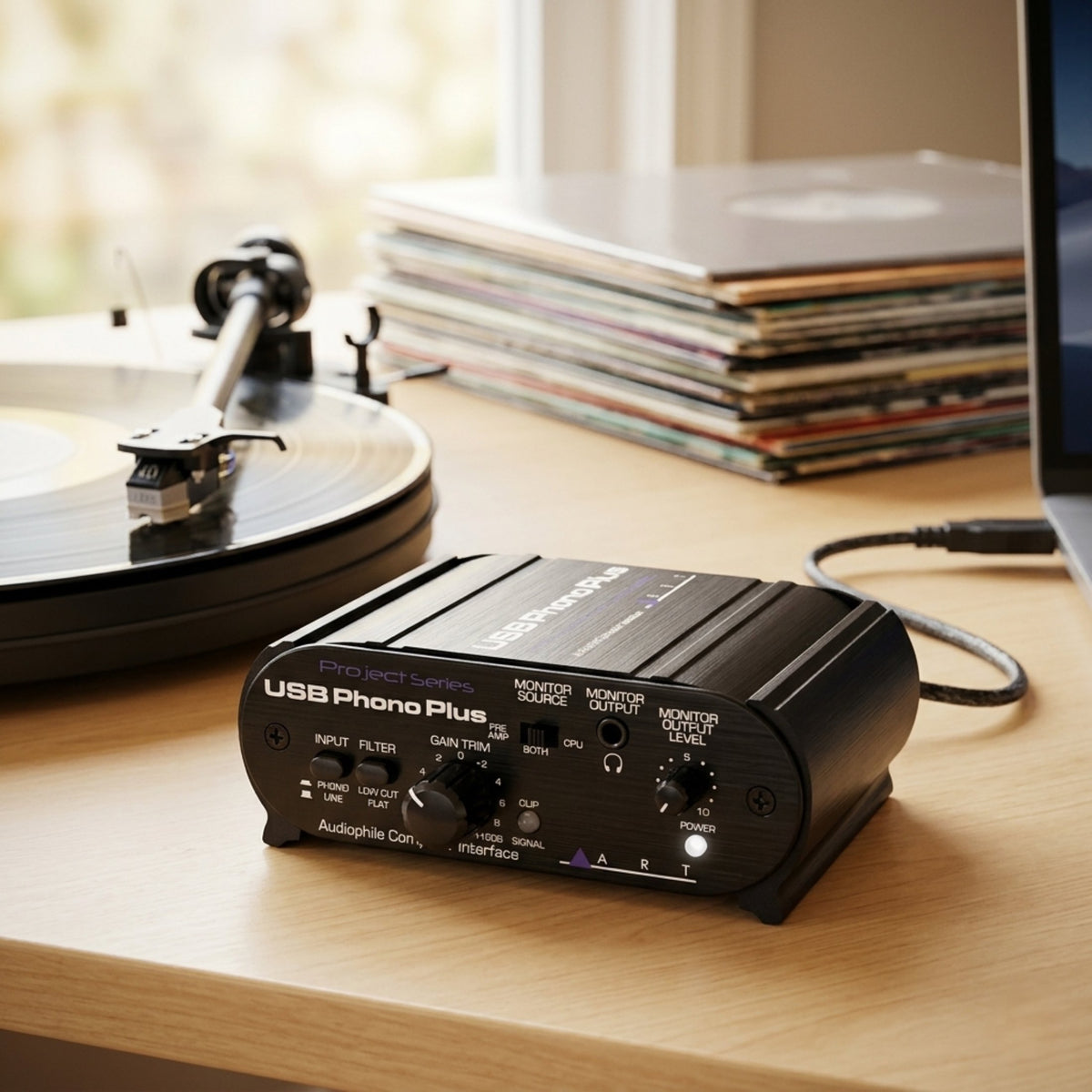 ART USB Phono Plus Phono/Line PreAmp with USB Project Series