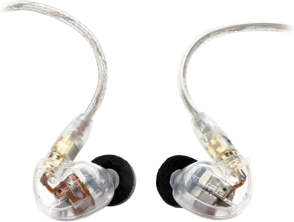 Shure SE535-CL Professional Sound Isolating Earphones, High Definition Sound + Natural Bass, Three Drivers, in-Ear Fit, Detachable Cable, Durable Quality - Clear