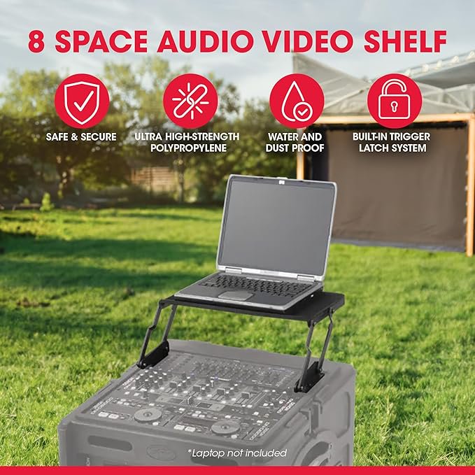 SKB 19" AV shelf for 8U+ slant top racks