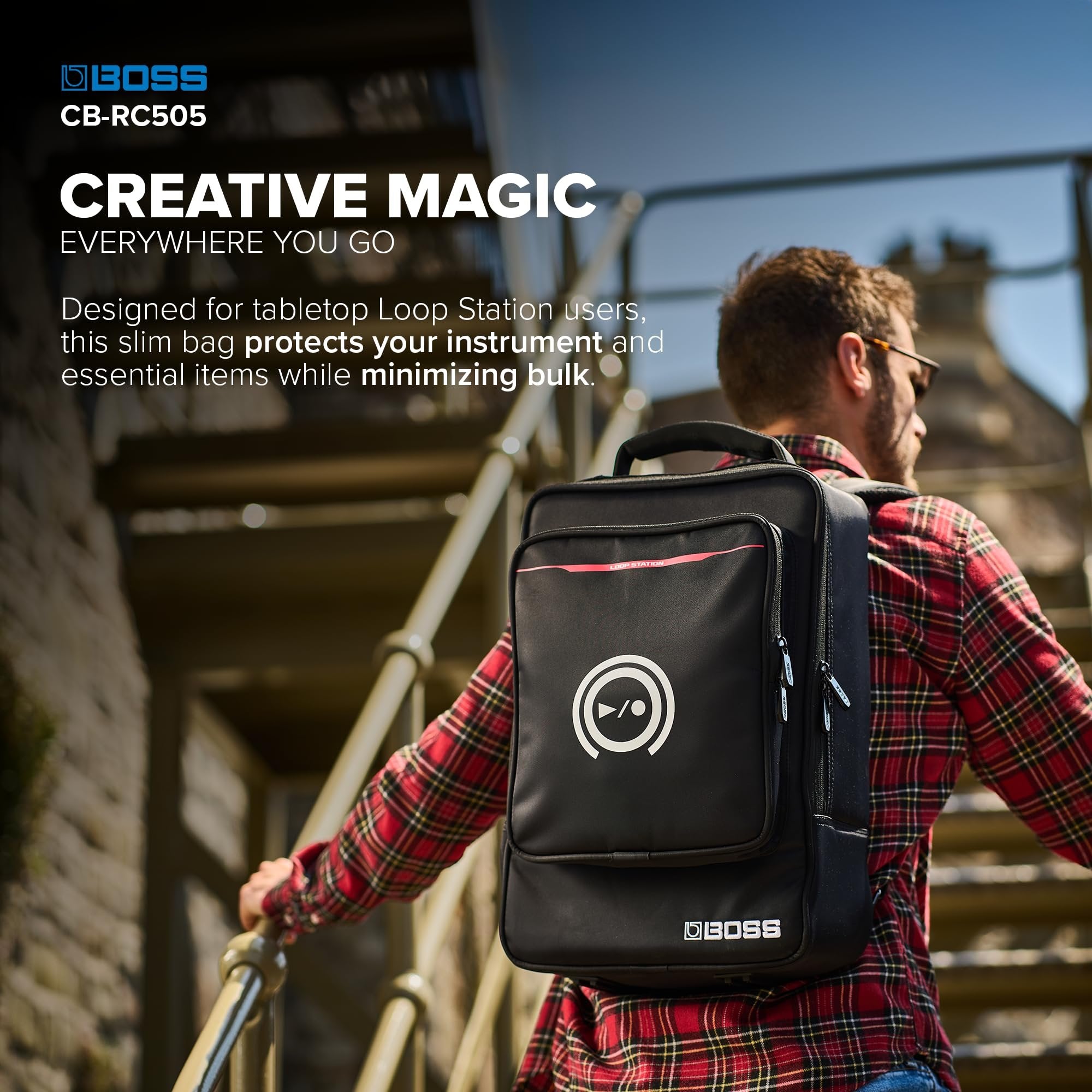 BOSS Slimline Backpack for the RC-505mkII and RC-505 Loop Stations (CB-RC505)