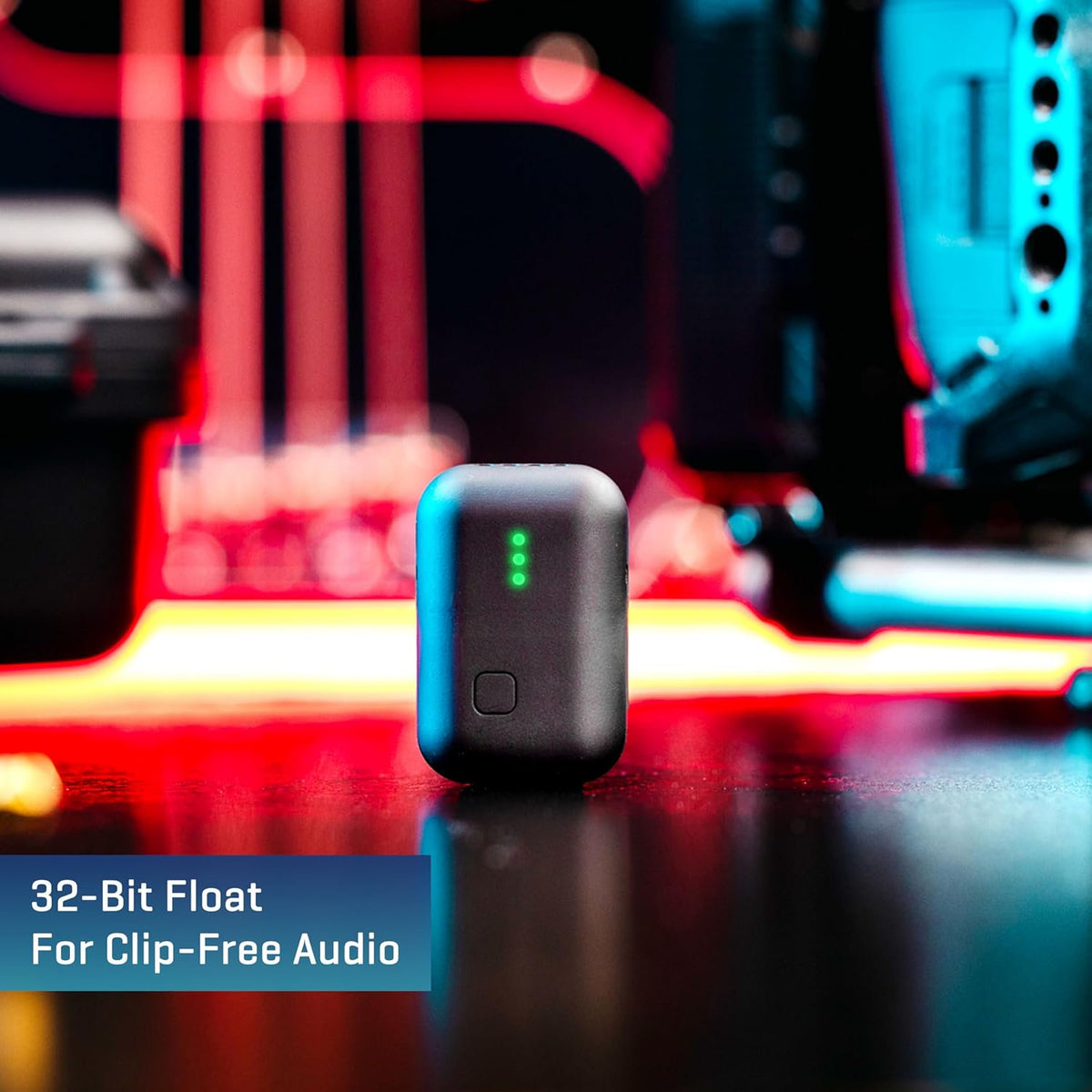 Instamic Pro Plus C Wearable 32-Bit Float Recorder and Wireless Microphone, Mono Model, IP67 Waterproof, 16GB Memory, USB-C and Bluetooth, Timecode
