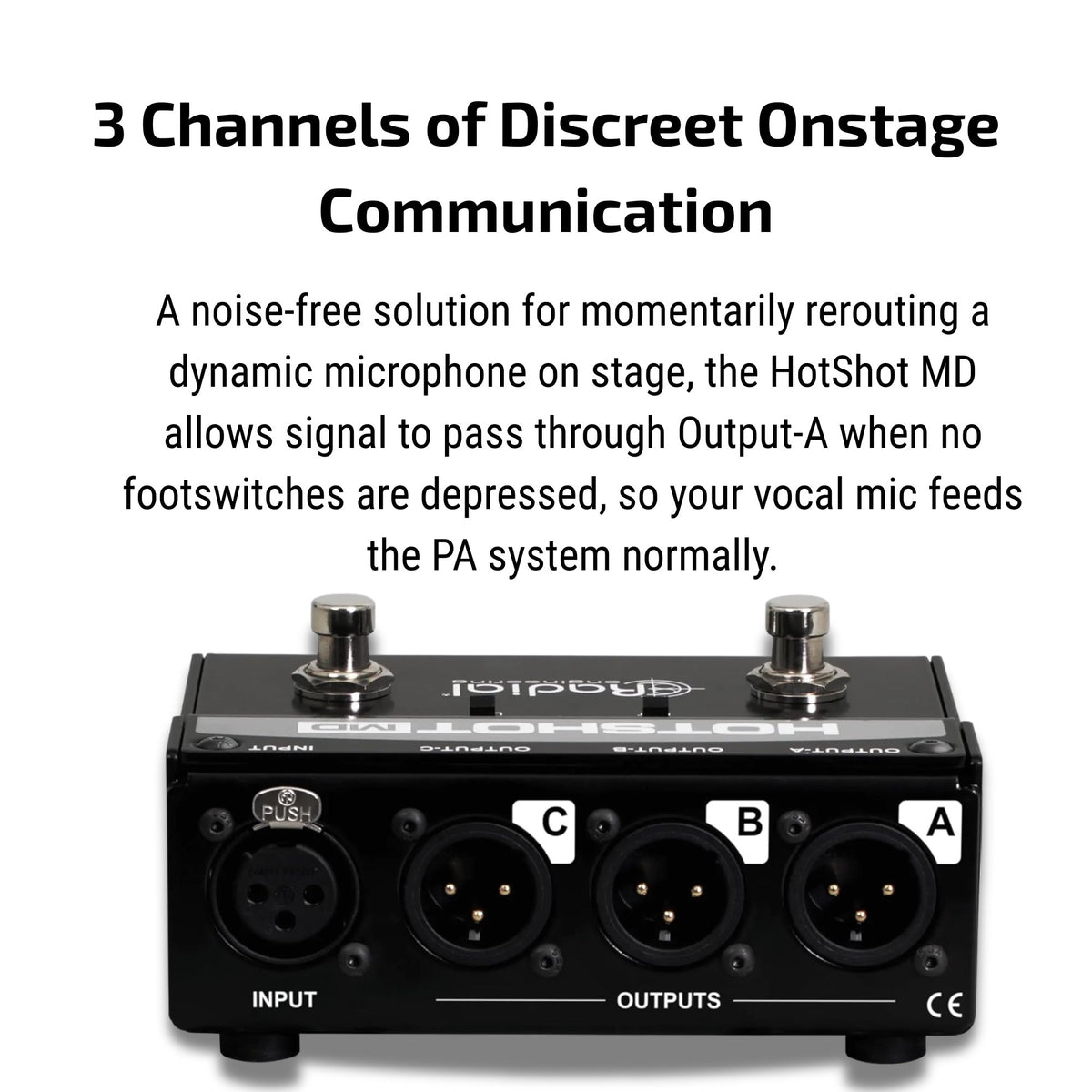 Radial HotShot MD Dynamic Microphone Switcher