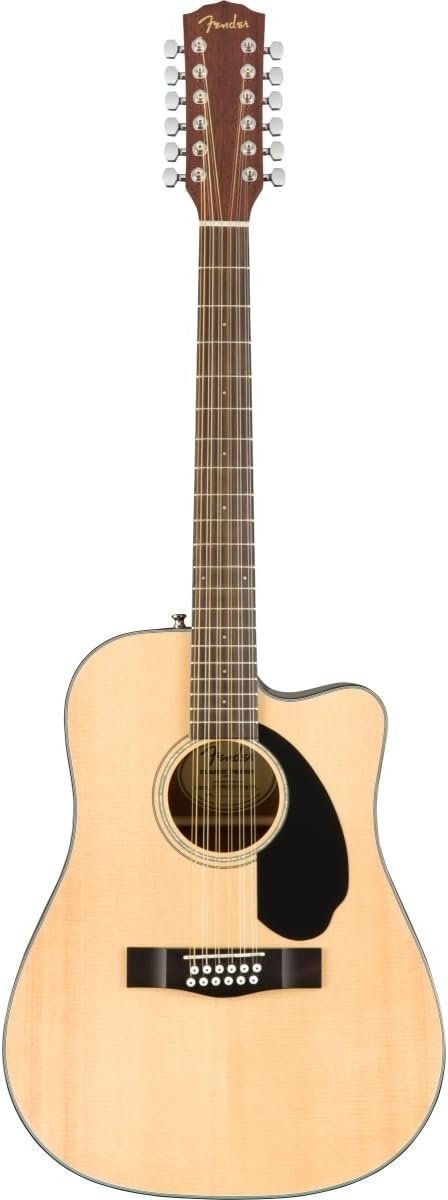 Fender CD-60 Dreadnought Acoustic Guitar V3 with Case, Walnut Fingerboard, Black, 0970110206