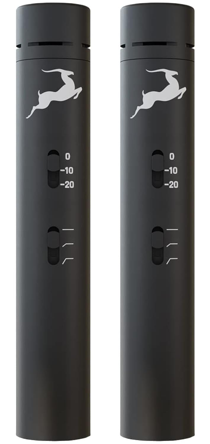 Antelope Audio Edge Note Small Diaphragm Condenser Microphone (2 Pack) — XLR Multipurpose Pencil Condenser Mic for Drums & Vocals — Professional Stereo Cardioid Studio Mic for Recording & Live Sound