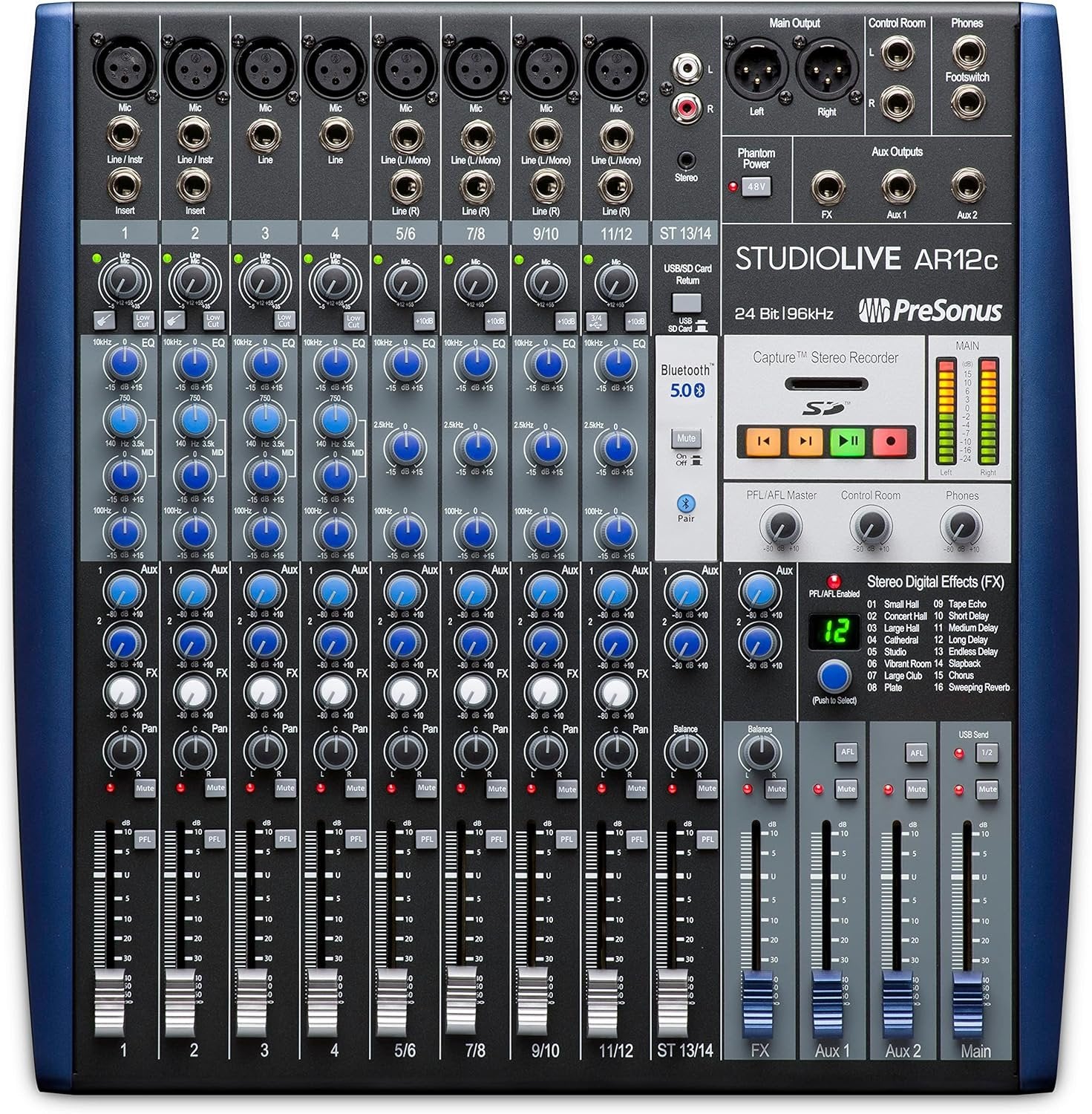 PreSonus StudioLive AR Series USB-C Hybrid Digital/Analog Performance Mixer