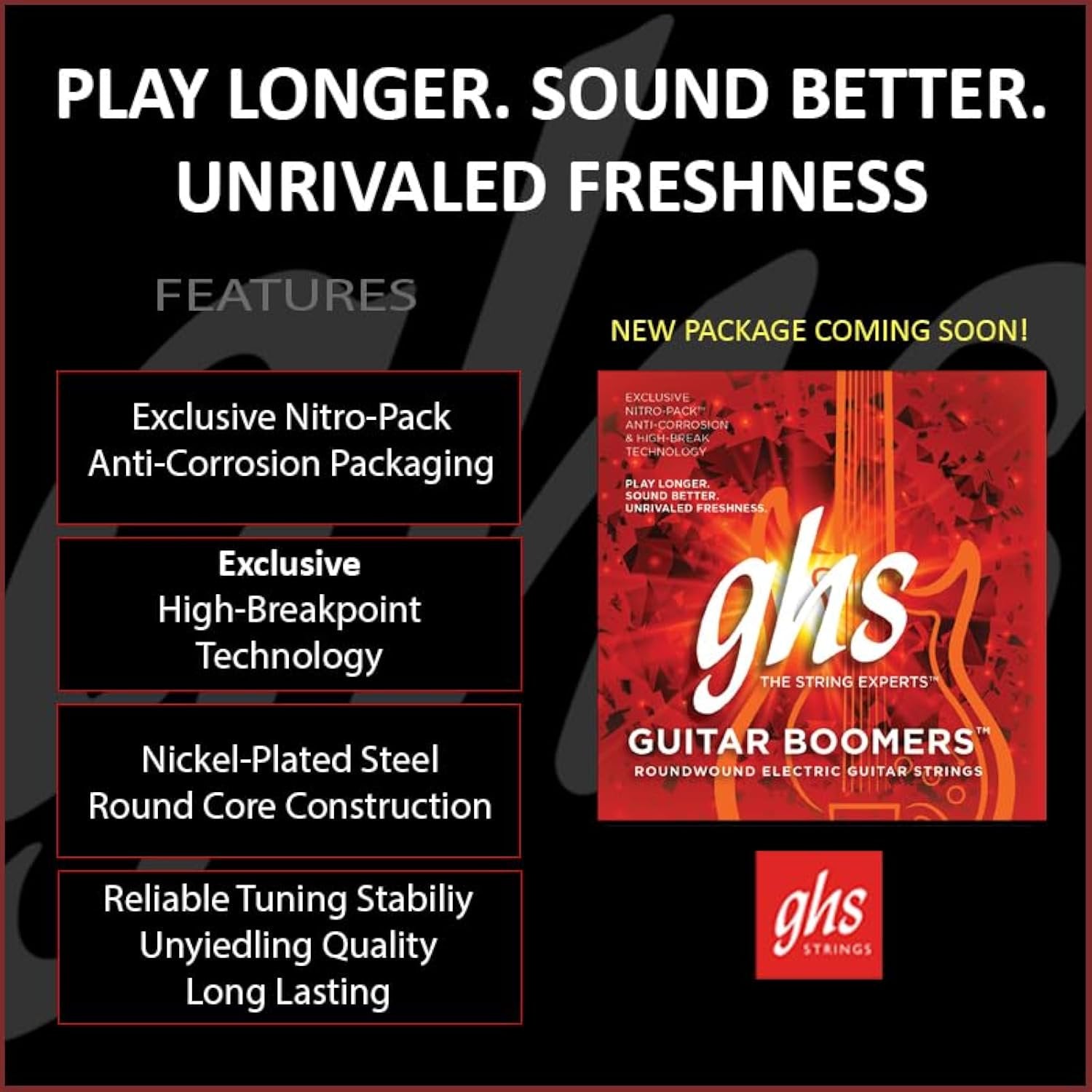 GHS GBUL Boomers Nickel Plated Steel Electric Guitar Strings 8-38 ULT