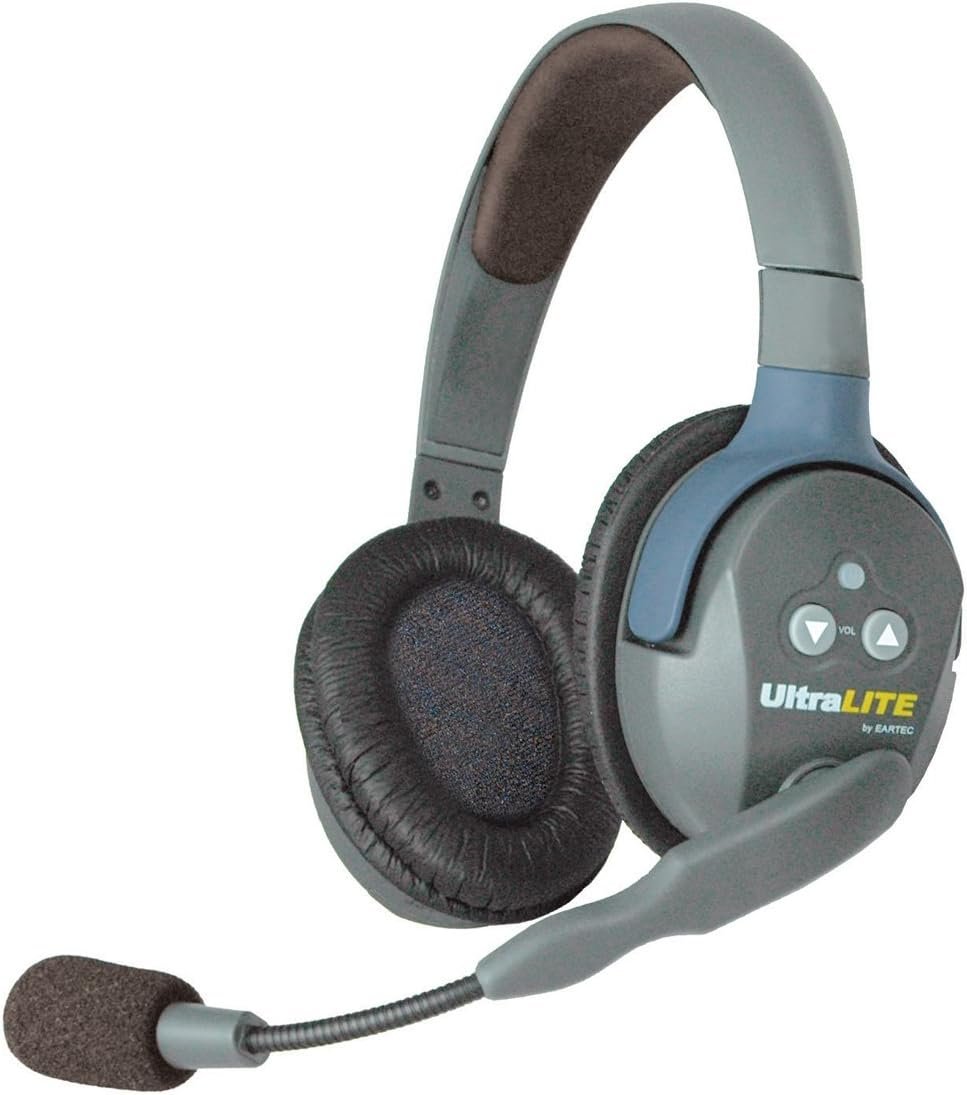 Eartec UL2SD UltraLITE Wireless Microphone System with 1 Master and 1 Remote Headsets (1 Single & 1 Double)