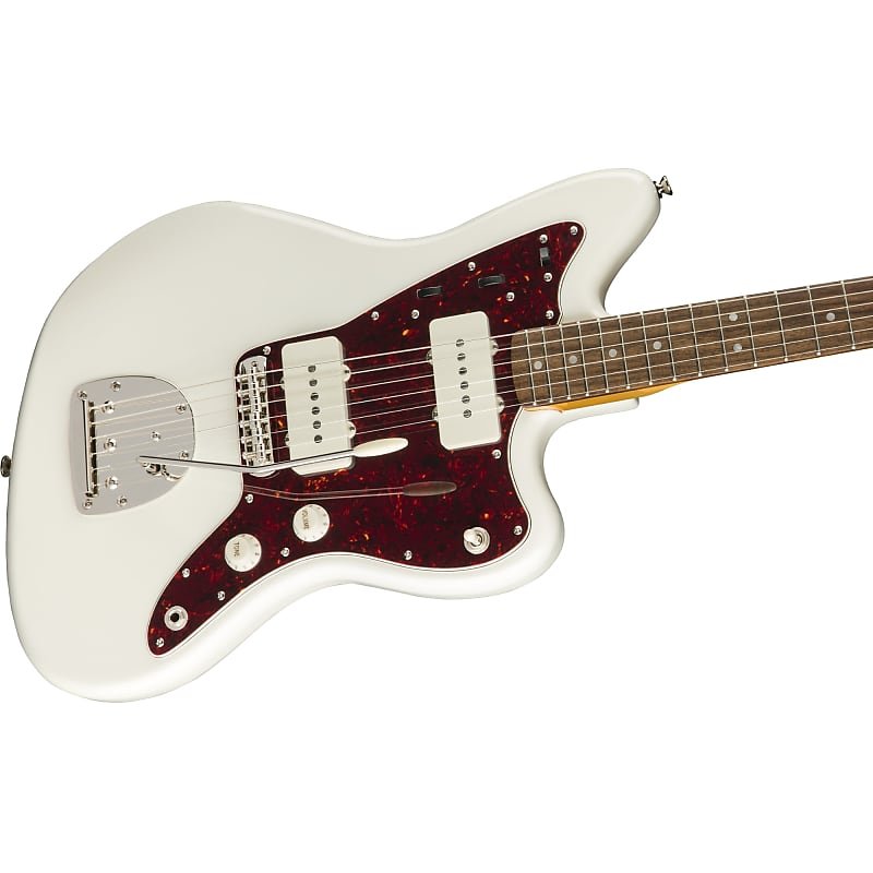 Squier Classic Vibe 60s Jazzmaster Electric Guitar, with 2-Year Warranty, Olympic White, Laurel Fingerboard