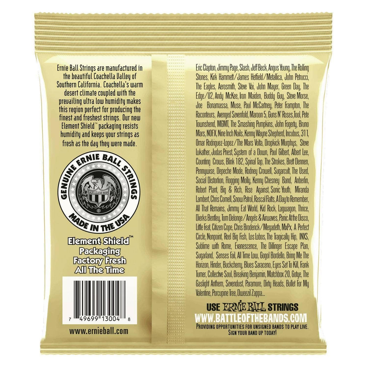 Ernie Ball Earthwood Light 80/20 Bronze Acoustic Guitar Strings 3-pack, 11-52 Gauge (P03004)