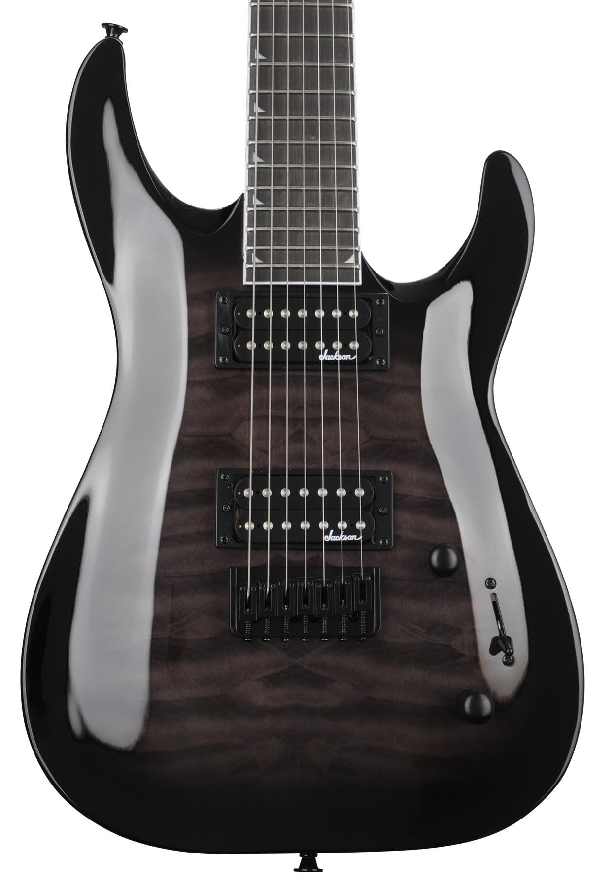 Jackson JS Series Dinky Arch Top JS22Q-7 DKA HT Electric Guitar - Transparent Black Burst