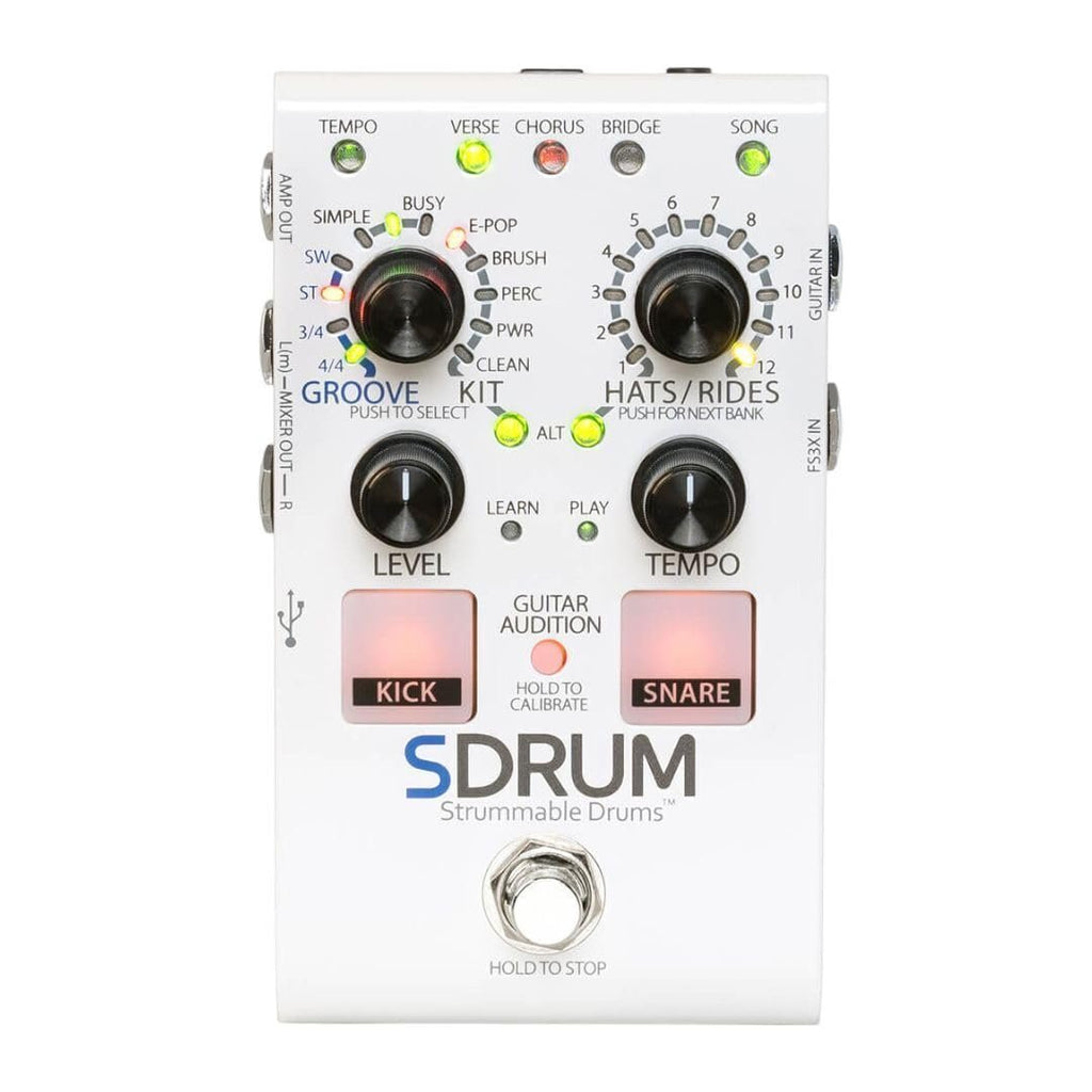 DigiTech Automatic Drum Machine Pedal Multi Effect Processor (SDRUM-U)