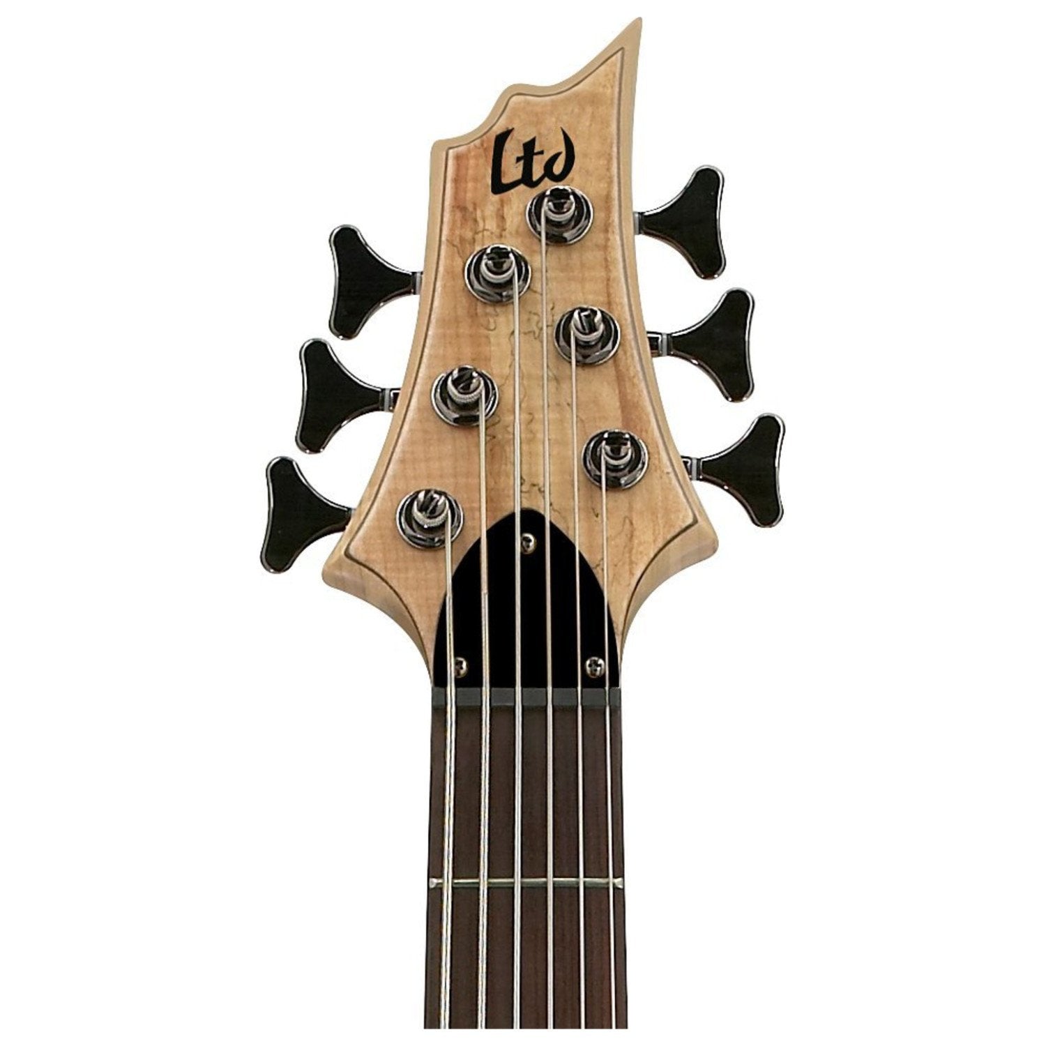 ESP LTD B-206SM Spalted Maple 6-String Bass Guitar, Natural Satin