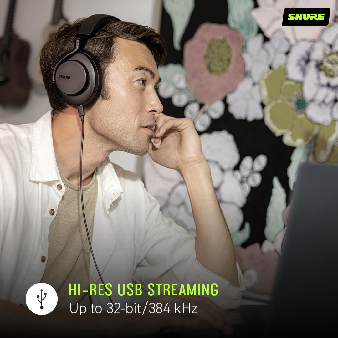 Shure AONIC 50 Gen 2 Wireless Noise Cancelling Headphones, Premium Studio Sound, Bluetooth 5, Customizable EQ, 45-Hour Battery, Over-Ear, Black