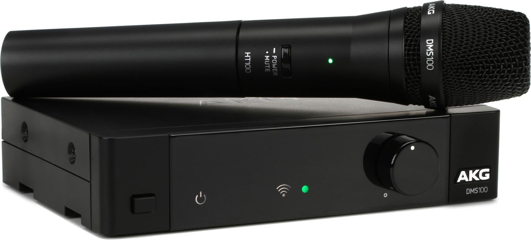 AKG Pro Audio DMS300 Digital Wireless Instrument Microphone System with SR300 Stationary Receiver and HT300 Handheld Microhone