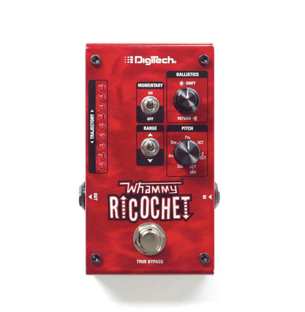 Digitech Mini Guitar Pitch Effect Pedal, Red (WHAMMY RICOCHET)