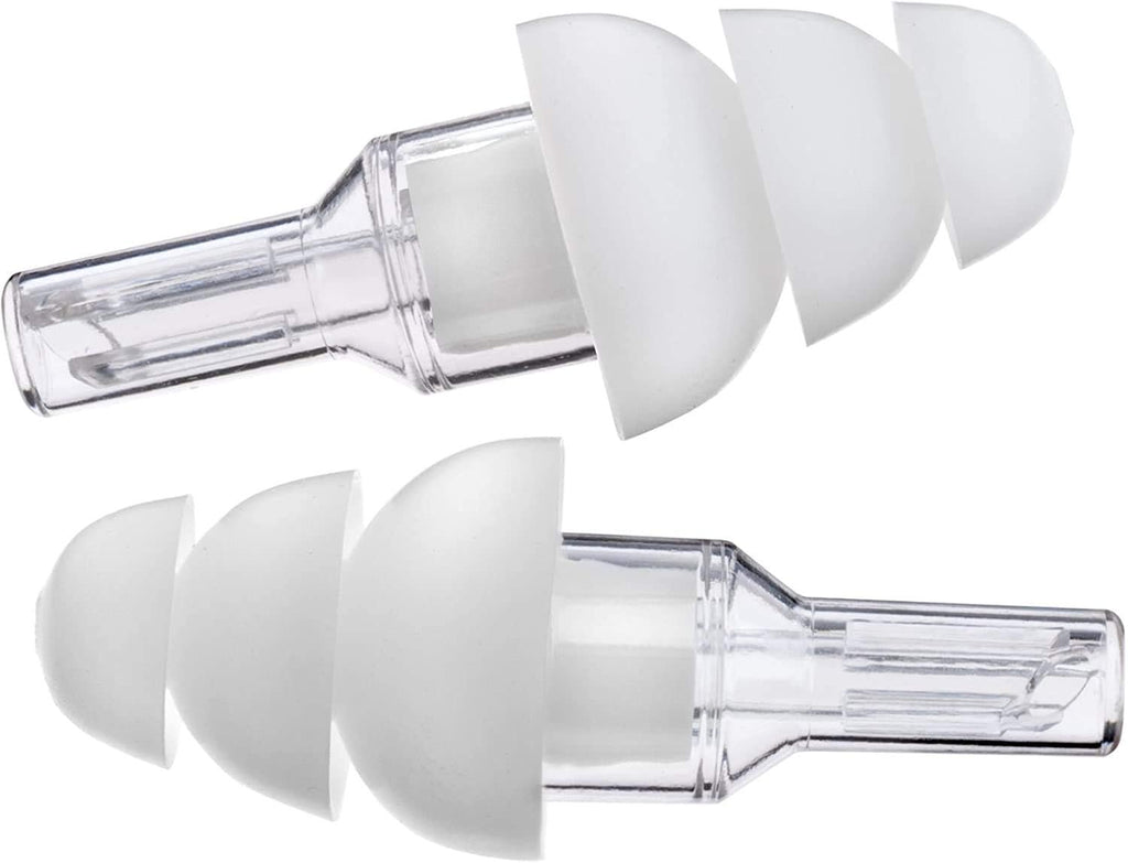 Etymotic Research ER20 High-Fidelity Earplugs (Concerts, Musicians, Airplanes, Motorcycles, Sensitivity and Universal Hearing Protection) - Large, Clear Stem w/ White Tip