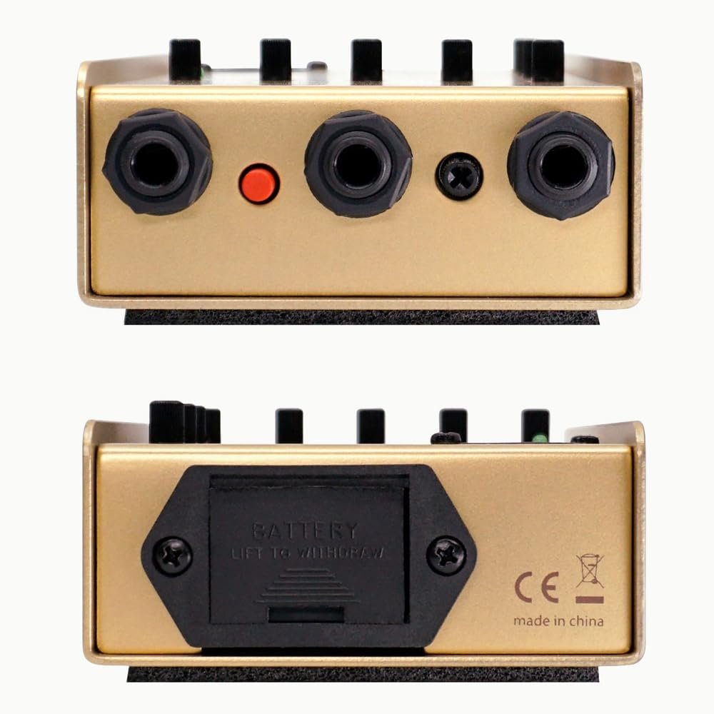 LR Baggs para DI Acoustic Guitar Preamp – Gold Bundle with 12 Guitar Picks & Polishing Cloth – 5-Band EQ, Notch Filter, DI Out, Phase Inversion, FX Loop, 50th Anniversary Edition
