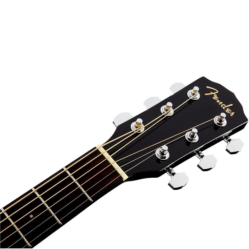 Fender CD-60SCE Dreadnought Acoustic Guitar, Walnut Fingerboard, Black, 0970113006
