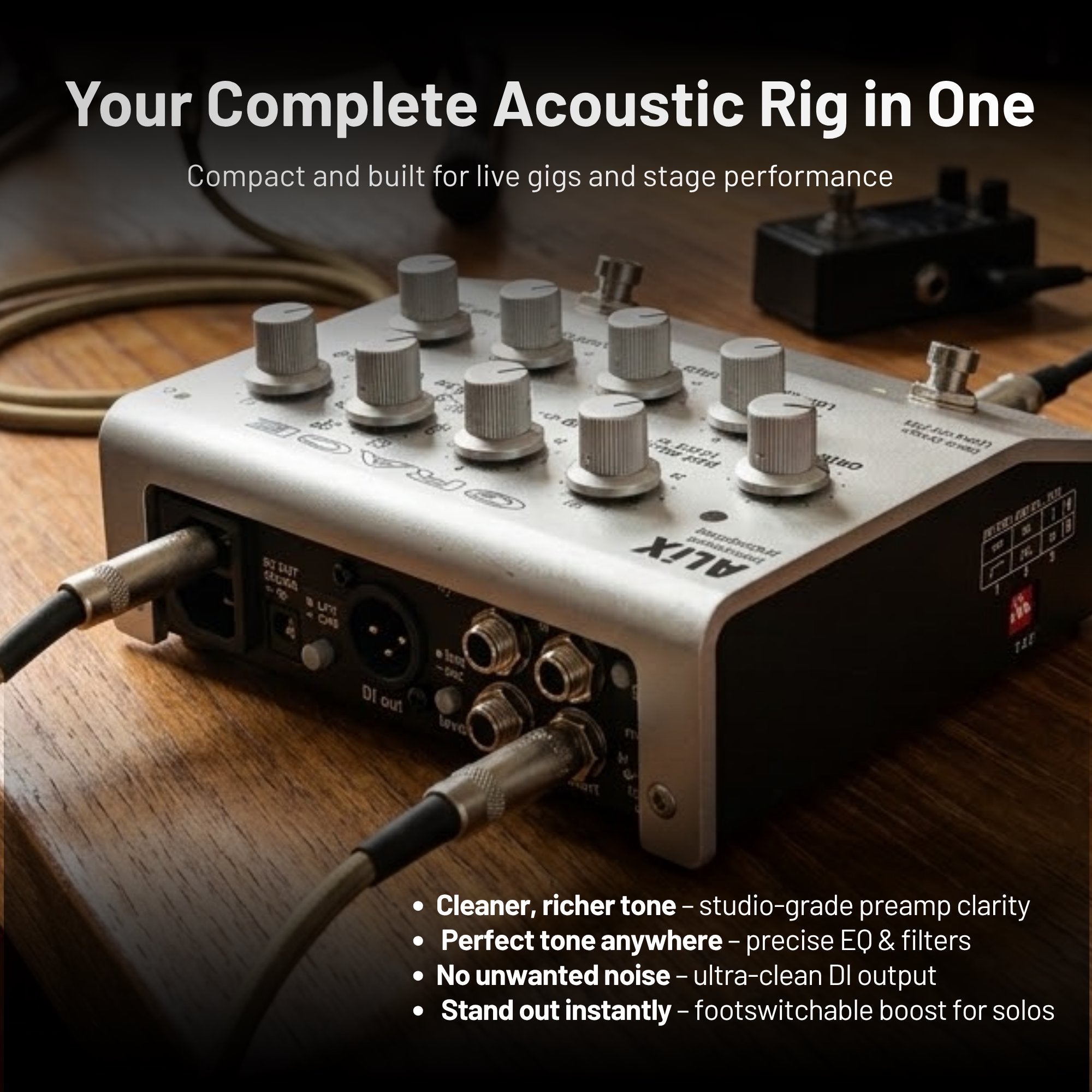 Grace Design ALiX Acoustic Instrument Preamp EQ DI Boost Pedal