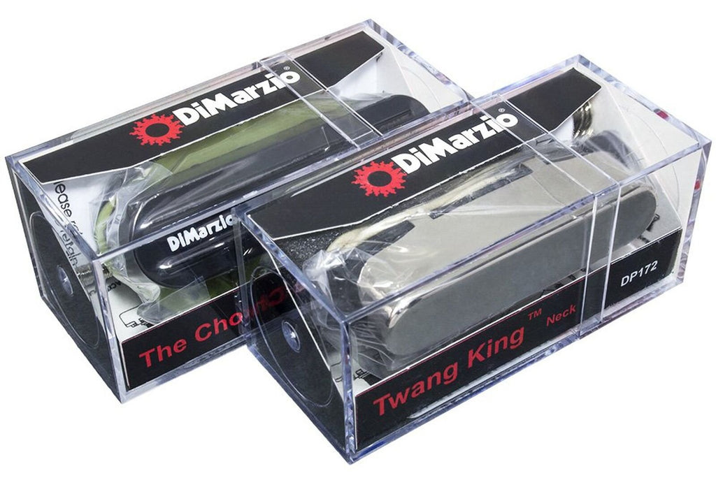 DiMarzio The Chopper T & Twang King pickup set for Telecaster, Black & Chrome