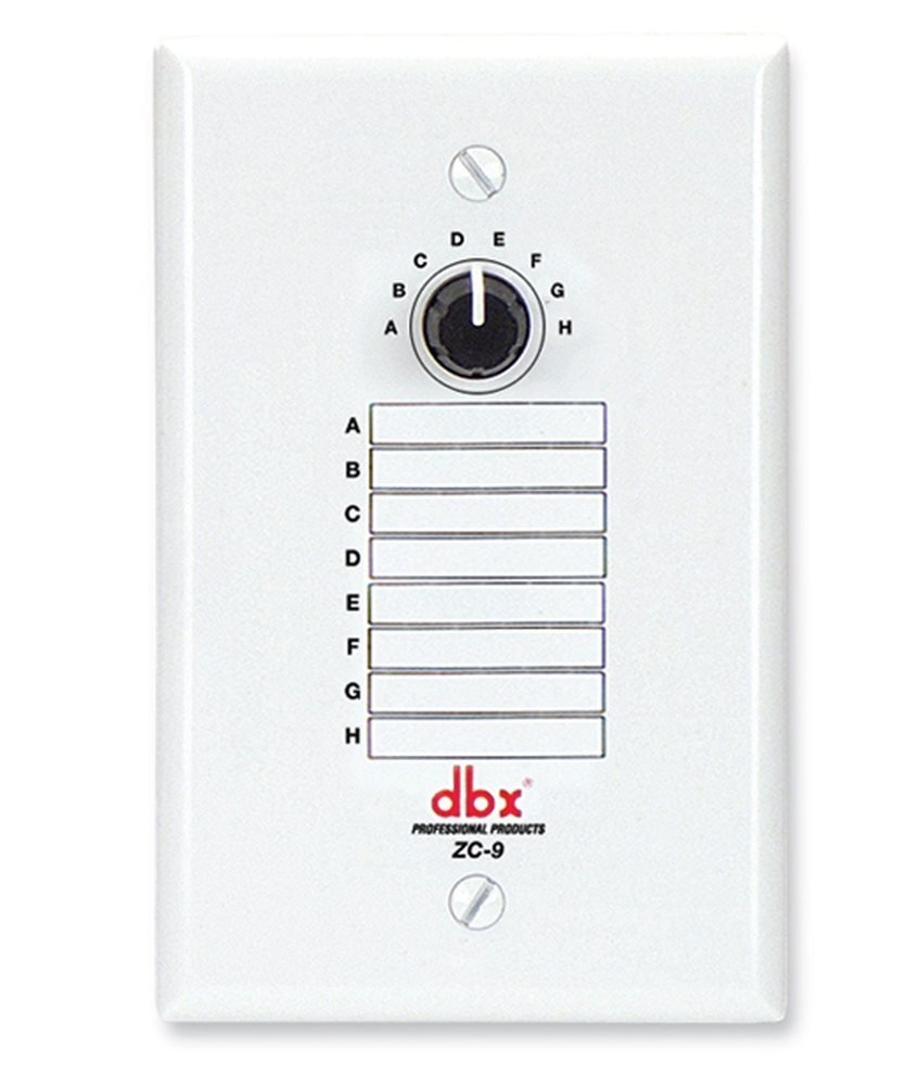 dbx ZC-9 Wall-Mounted Zone Controller